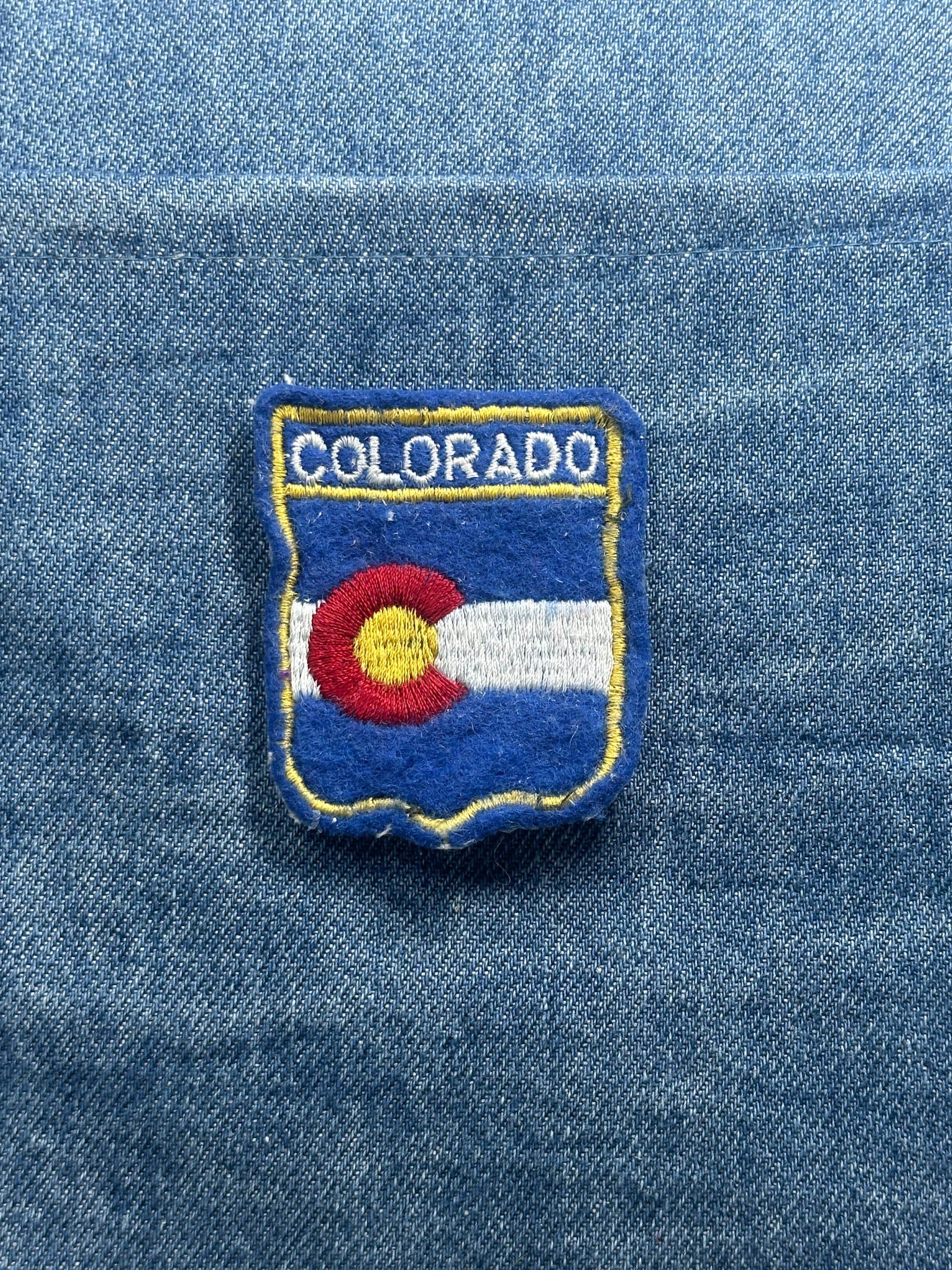 Colorado State Flag Collectable Patch: Blue Shield - Souvenir