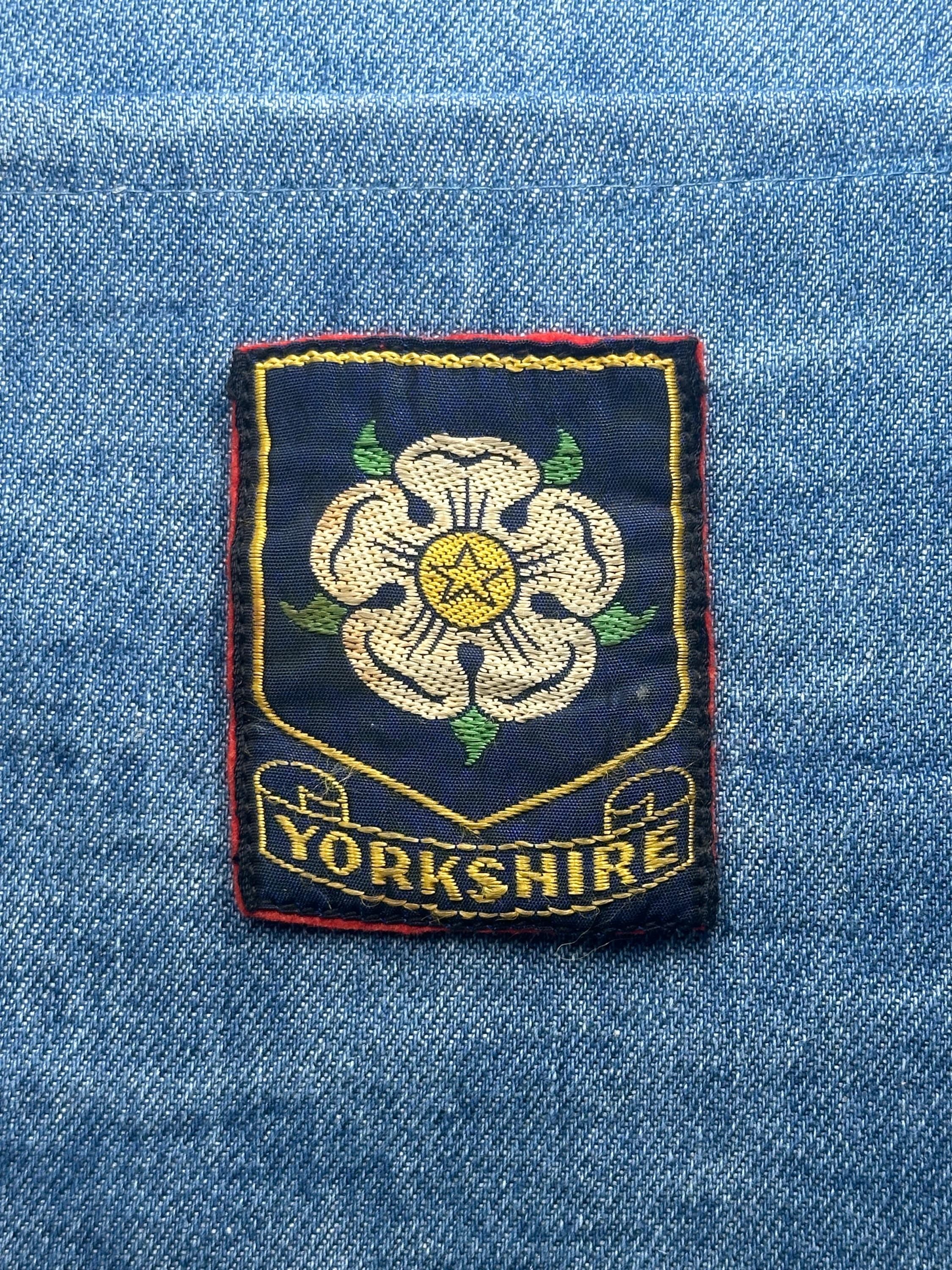 Yorkshire Rose Collectable Patch: Navy Gold - England Souvenir Accessory