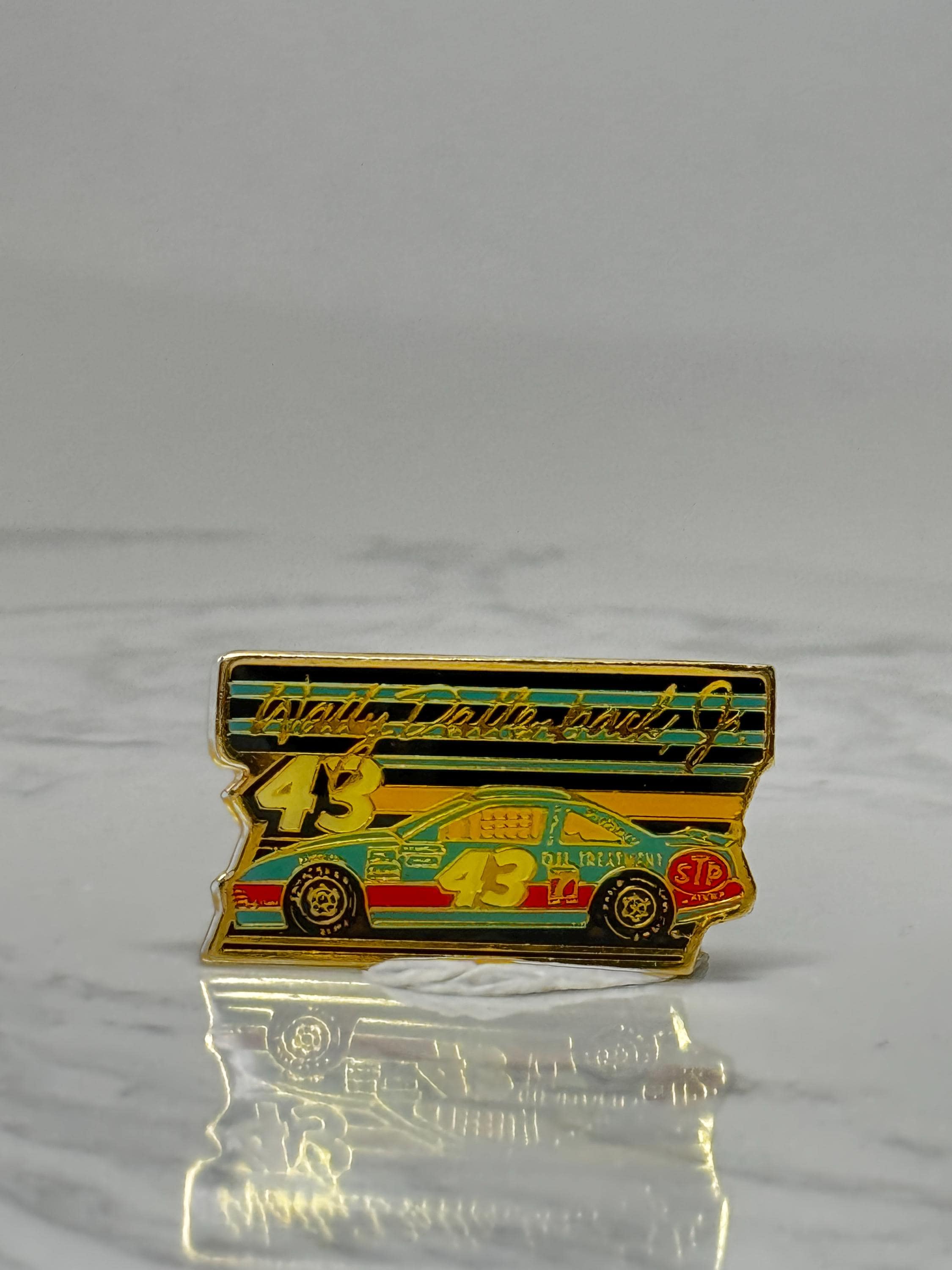 Vintage Wally Dallenbach Jr #43 STP: NASCAR Lapel Pin - Stock Car Racing Collectible