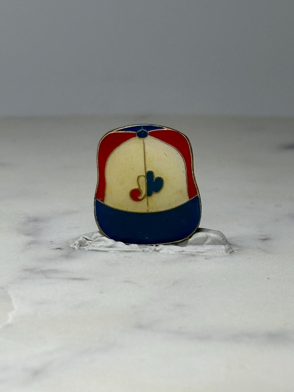 Vintage Montreal Expos Baseball Hat Pin: Red Blue Enamel - MLB Sports Accessory
