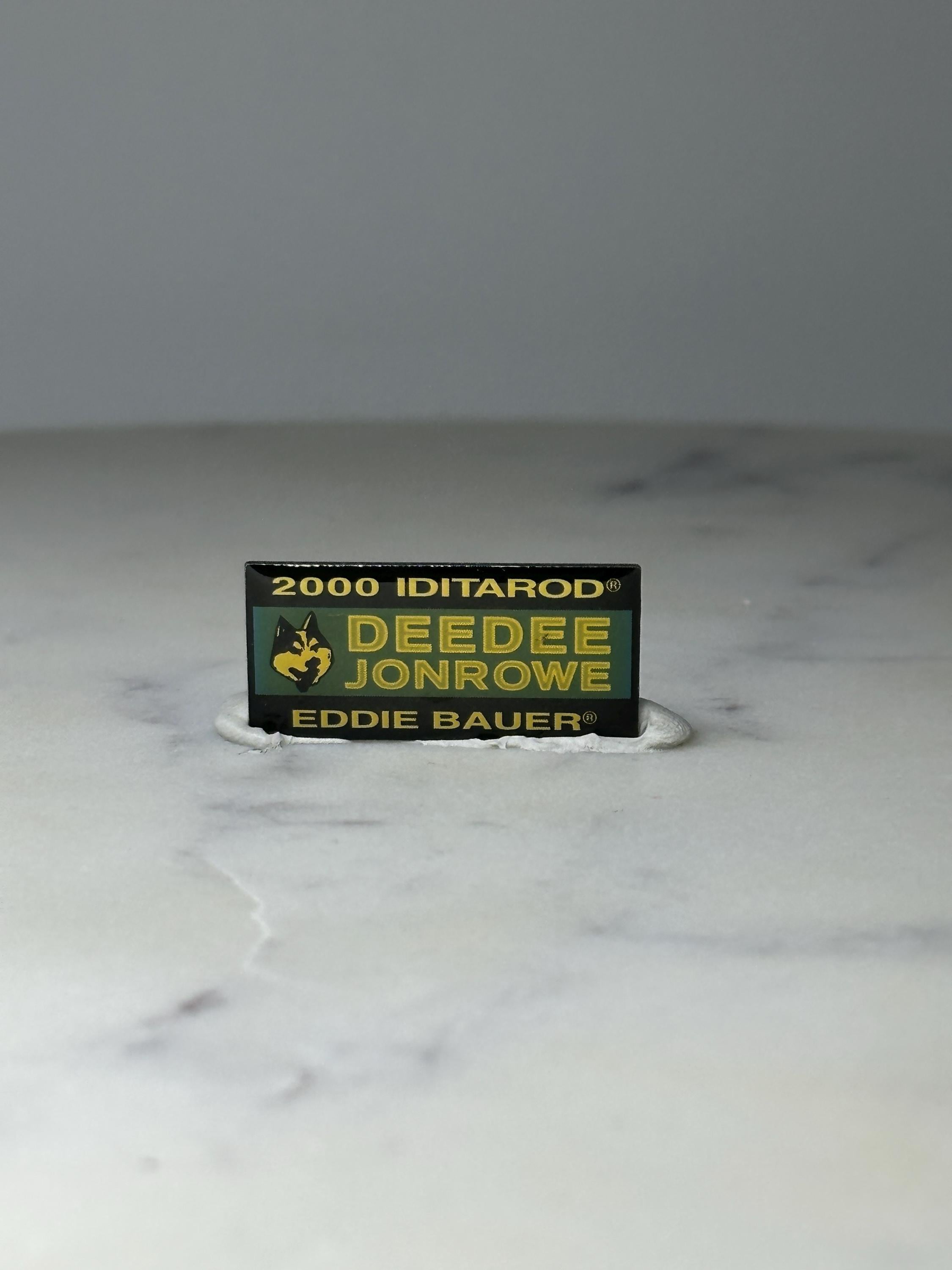 Vintage 2000 Iditarod Deedee Jonrowe Lapel Pin: Green Gold - Sled Dog Race Accessory
