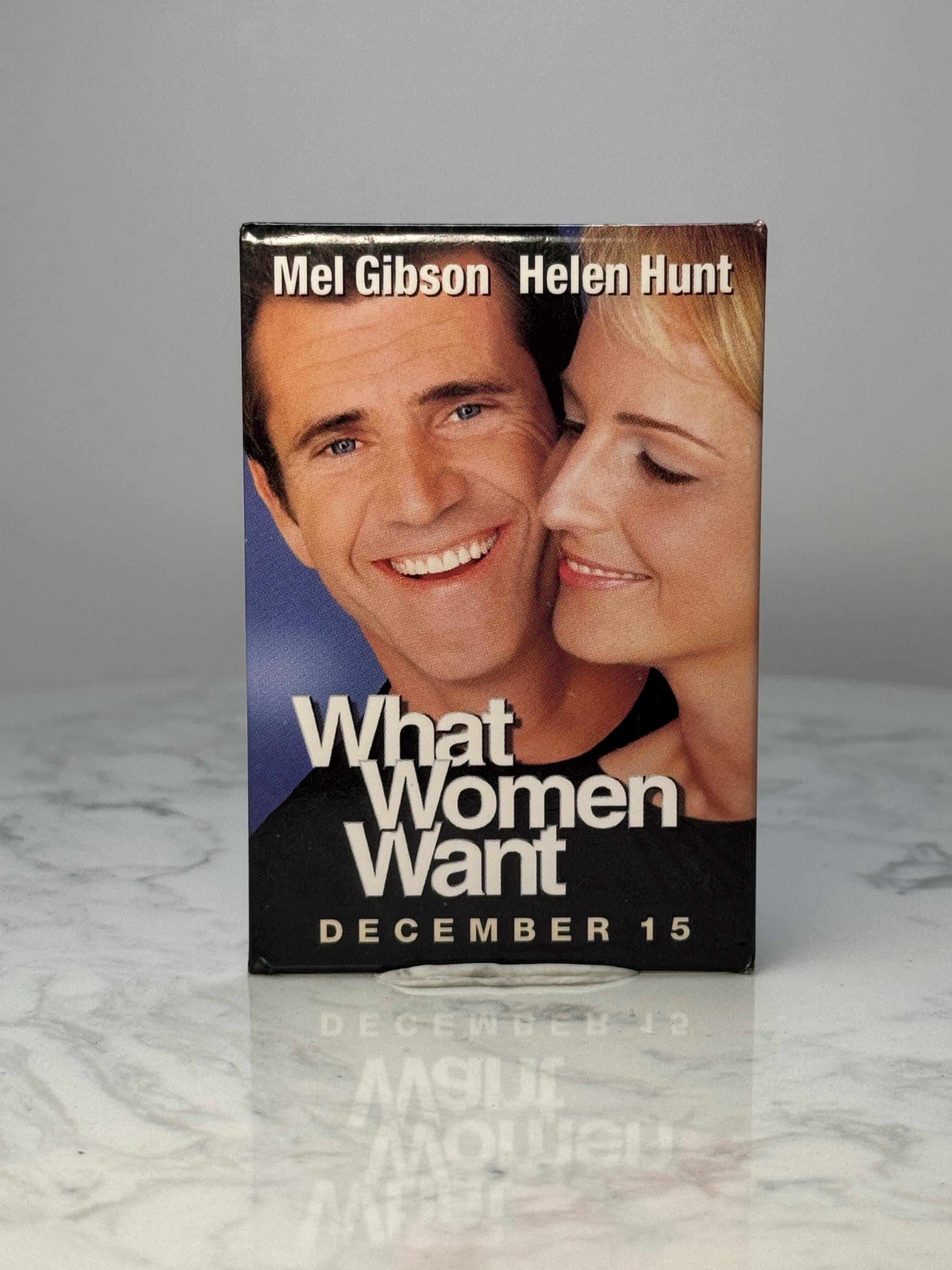 Vintage What Women Want Movie Pin: Glossy Promo - 2000s Film Accessory