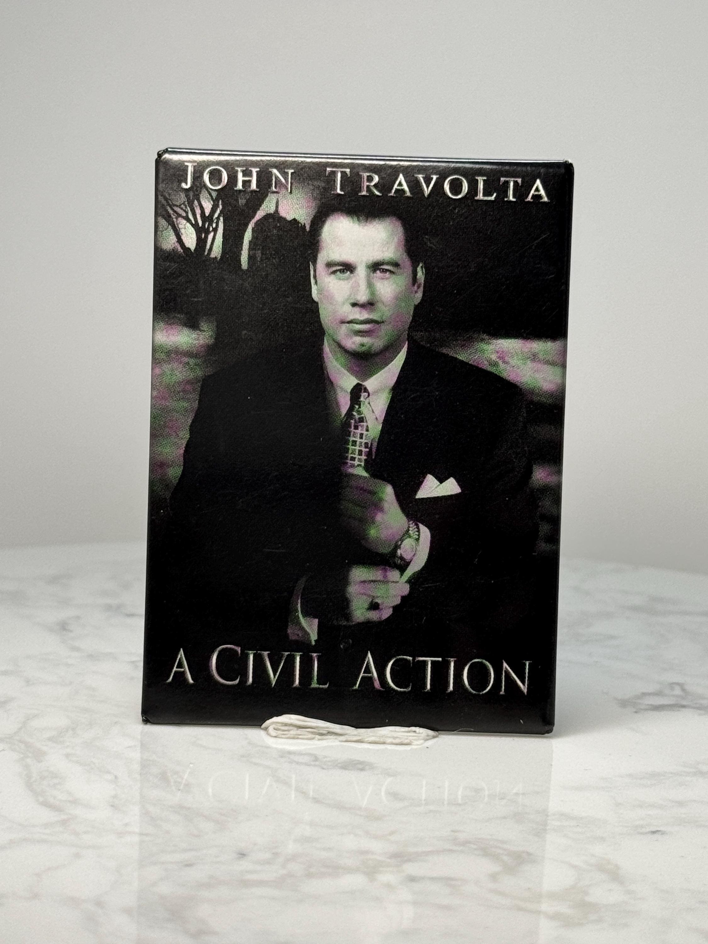 Vintage A Civil Action Movie Promo Pin: Glossy Photo - 1990s Film Accessory