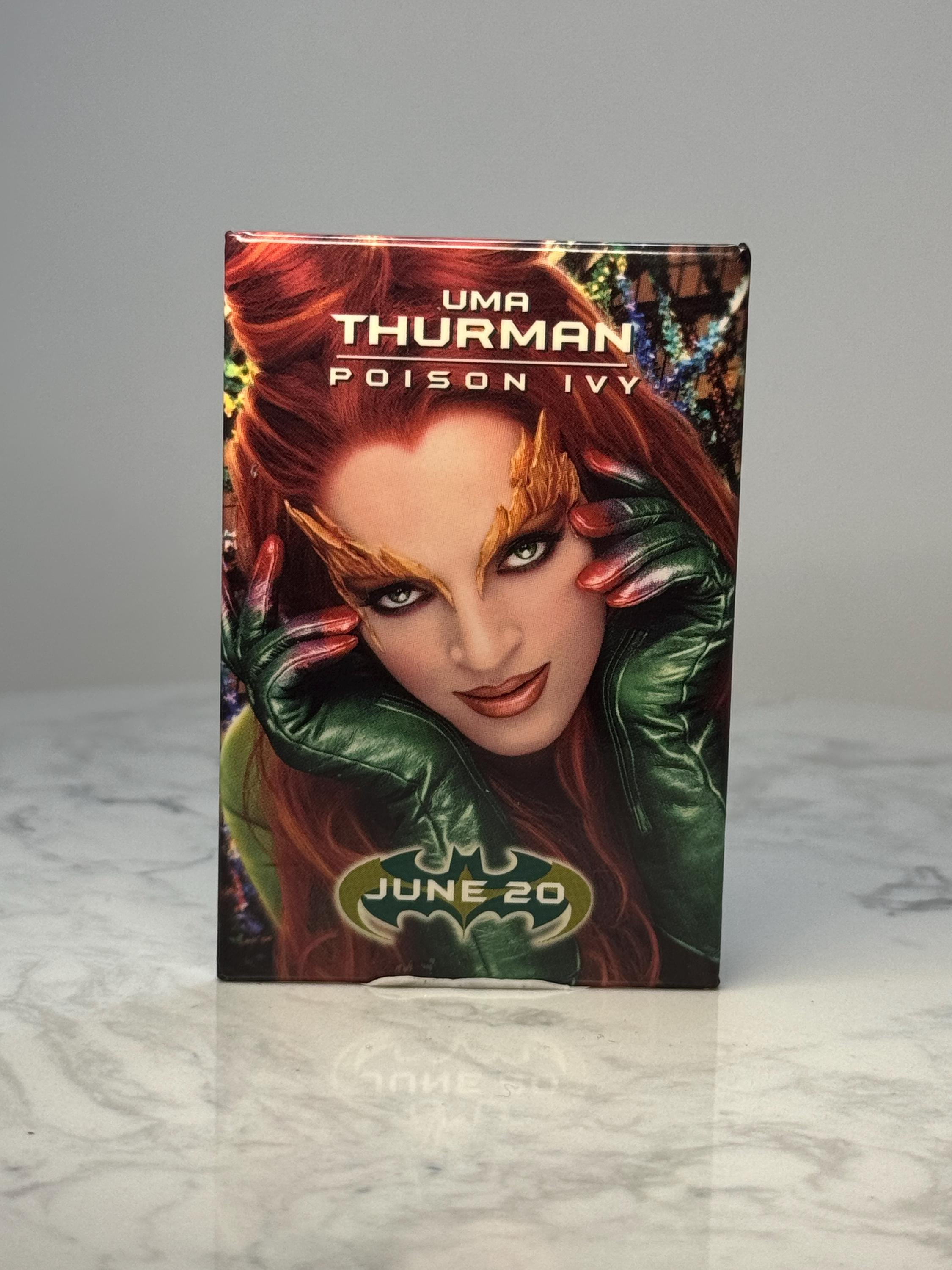 Vintage Poison Ivy Movie Pin: Glossy Promo - 1997 Batman Film