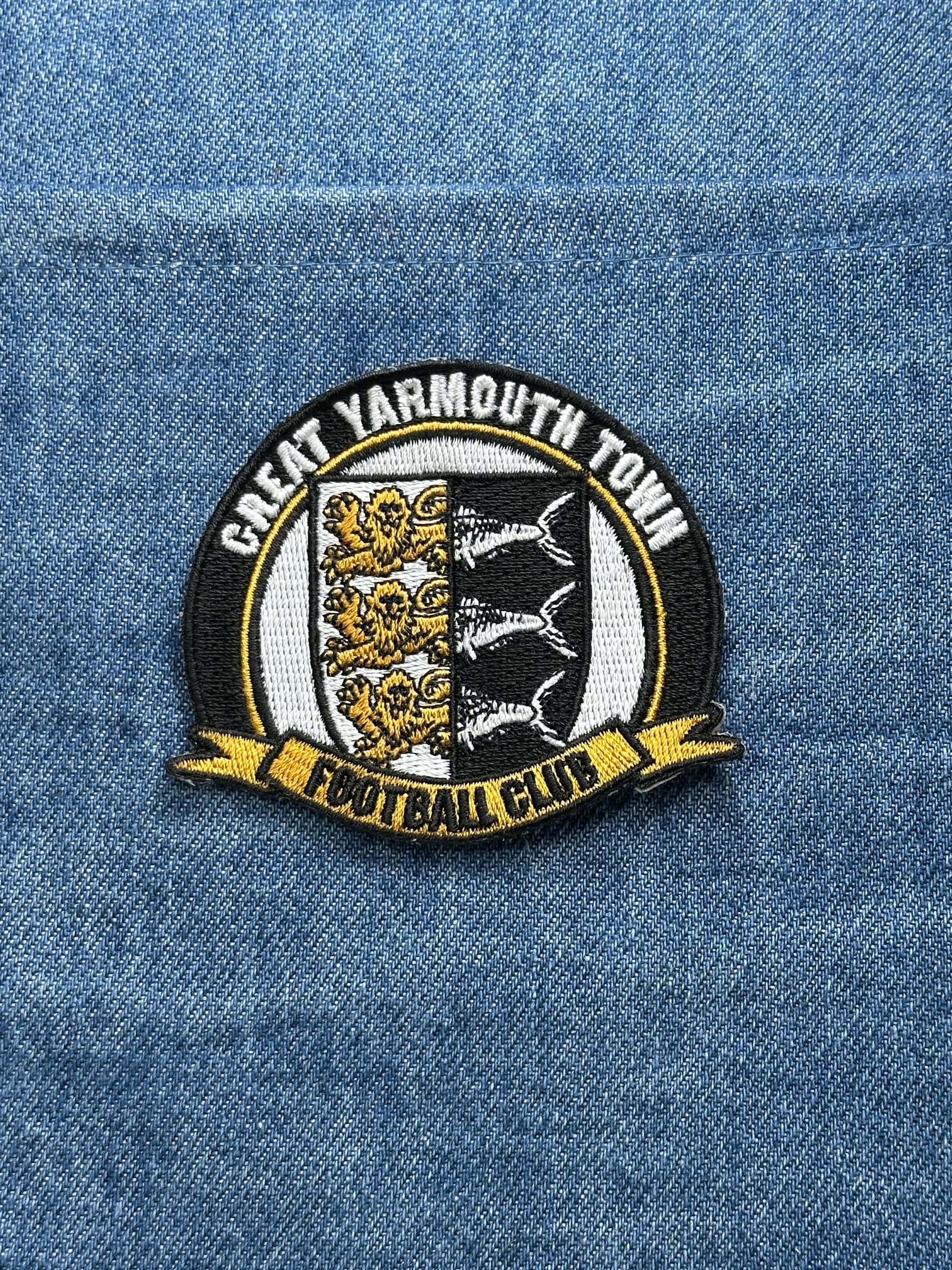 Great Yarmouth Town Patch: Black Gold Crest - Football Club Accessory