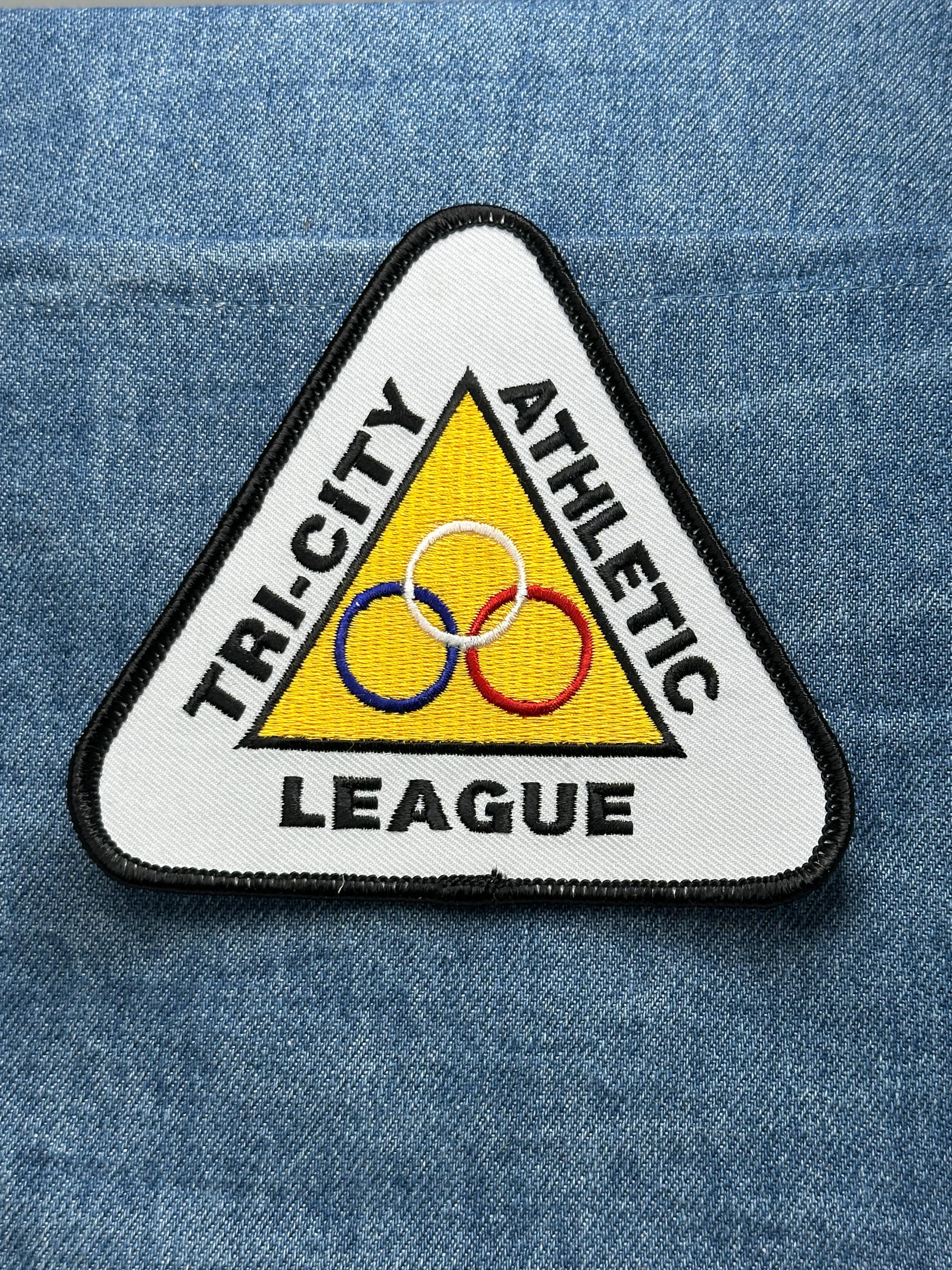 Tri-City Athletic League Patch: Triangle Yellow - Sports Accessory