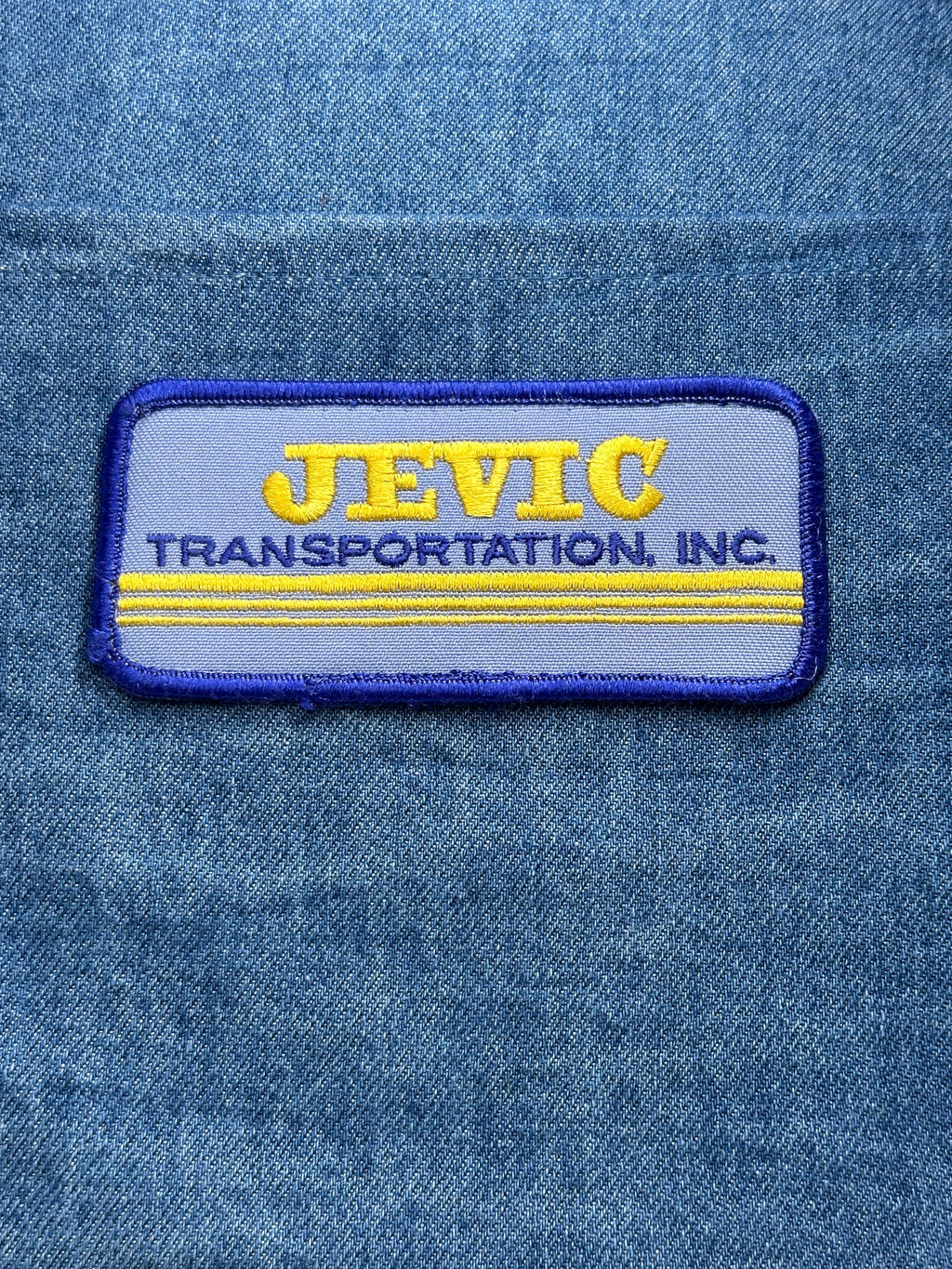 JEVIC Transportation Patch: Blue & Yellow - Company Accessory