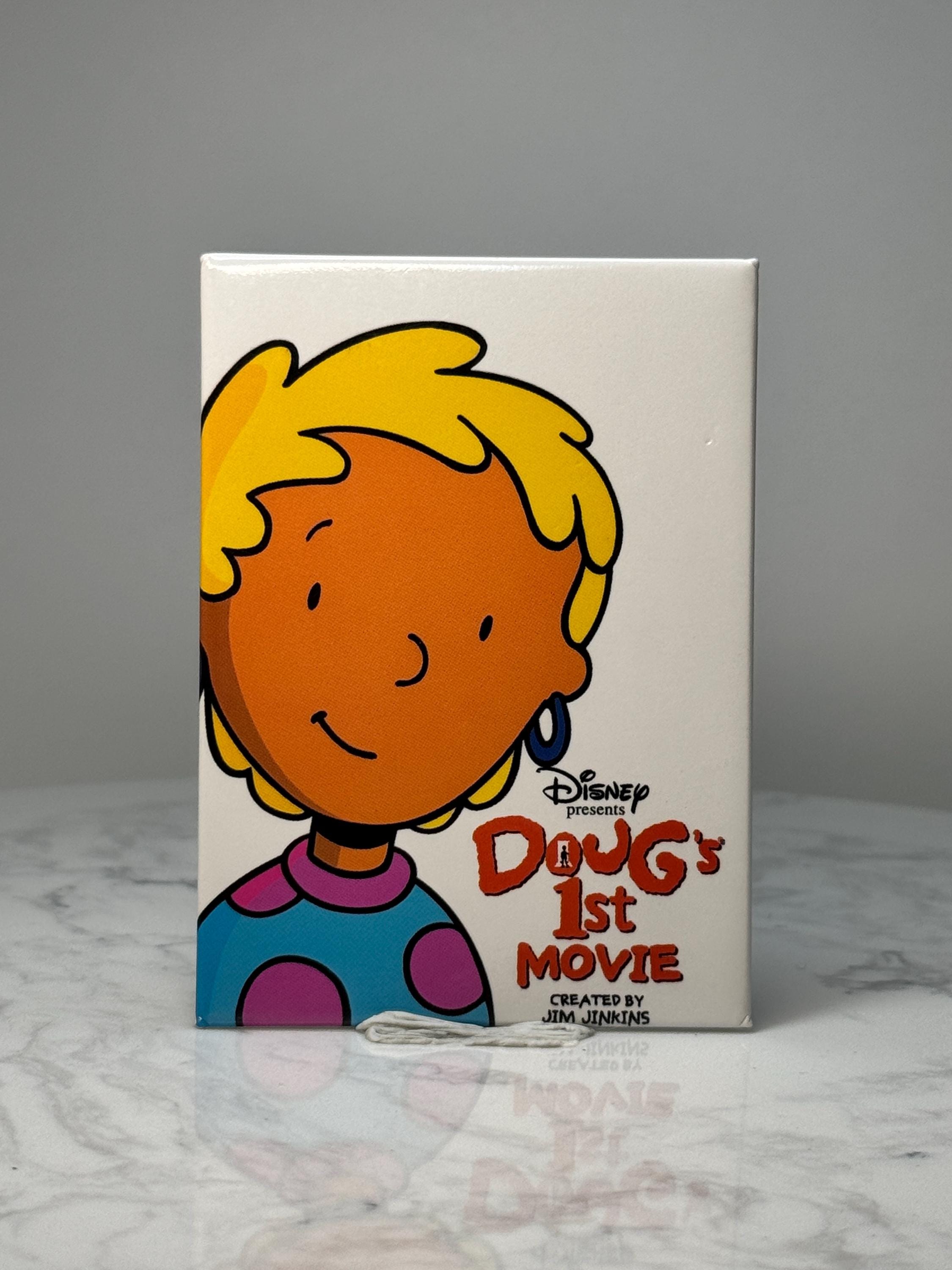 Vintage Disney Doug Character Pin: Colorful Enamel - 1990s Cartoon Accessory