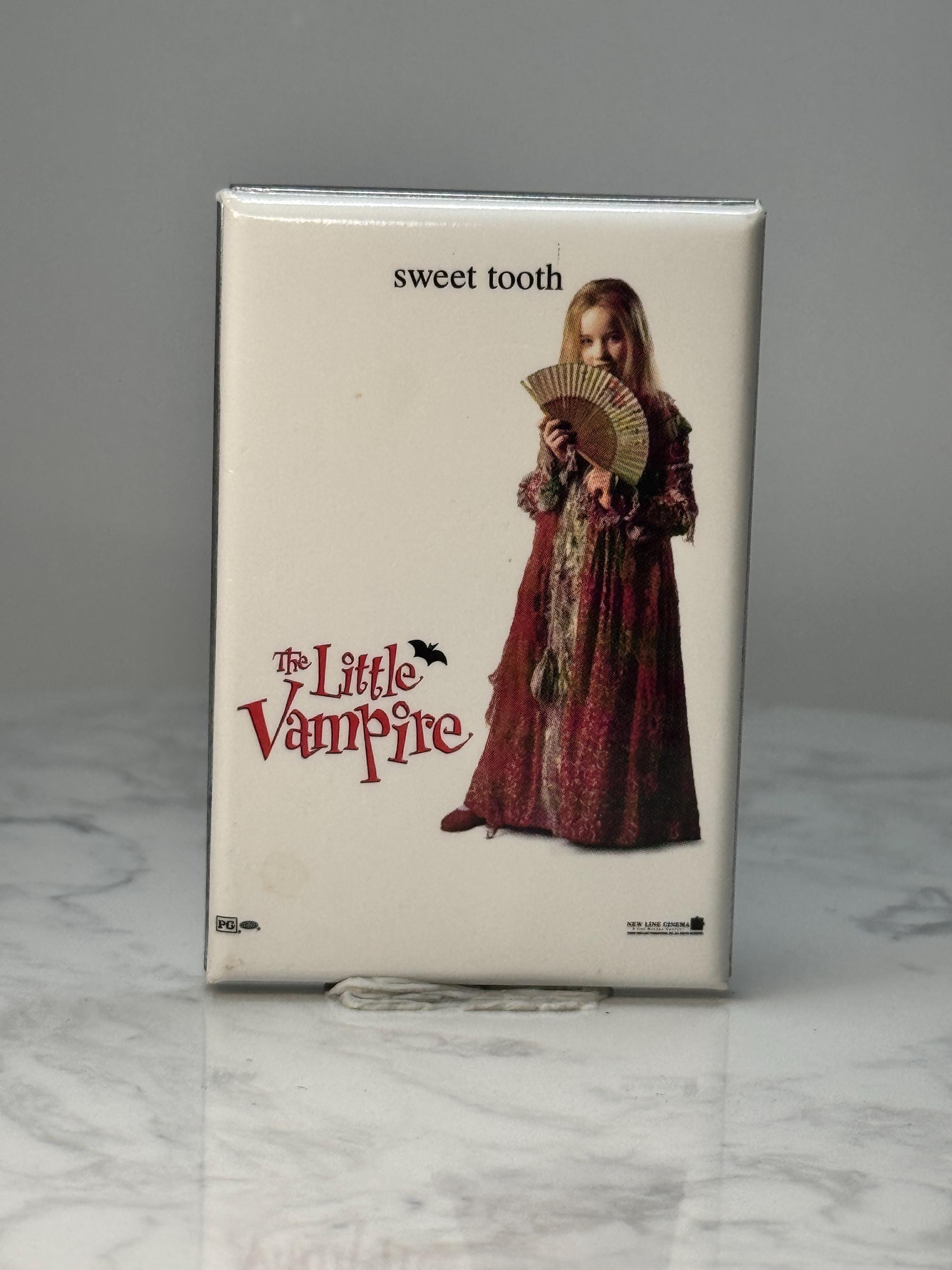 Vintage The Little Vampire Pin: Glossy White Photo - 2000s Movie Promo Accessory