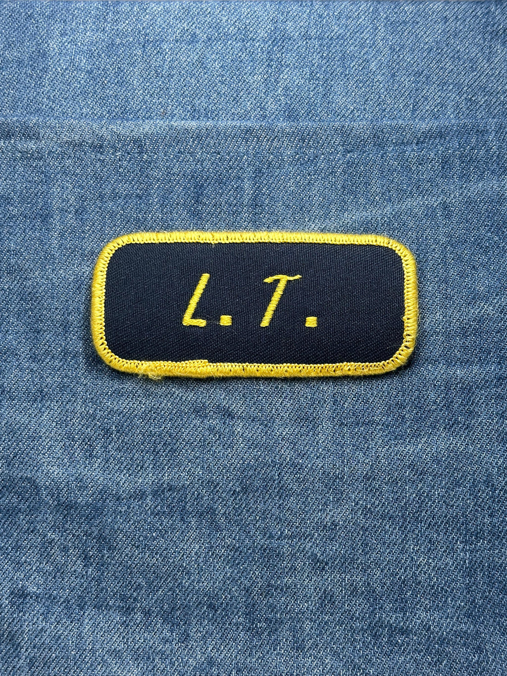 Lieutenant LT Patch: Navy & Yellow Rank - Law Enforcement Accessory