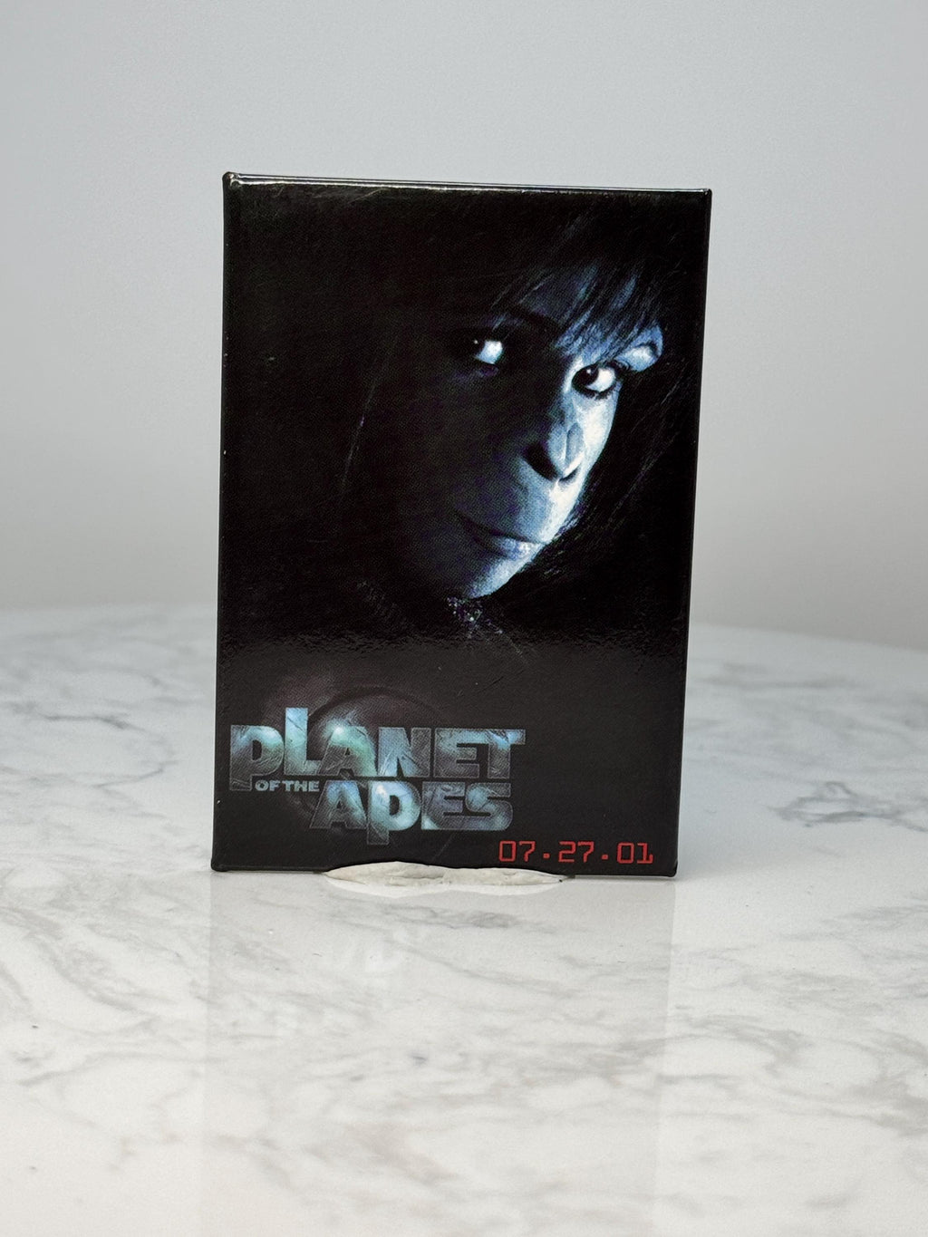Vintage Planet of the Apes Movie Pin: Black Gloss - 2001 Film Accessory