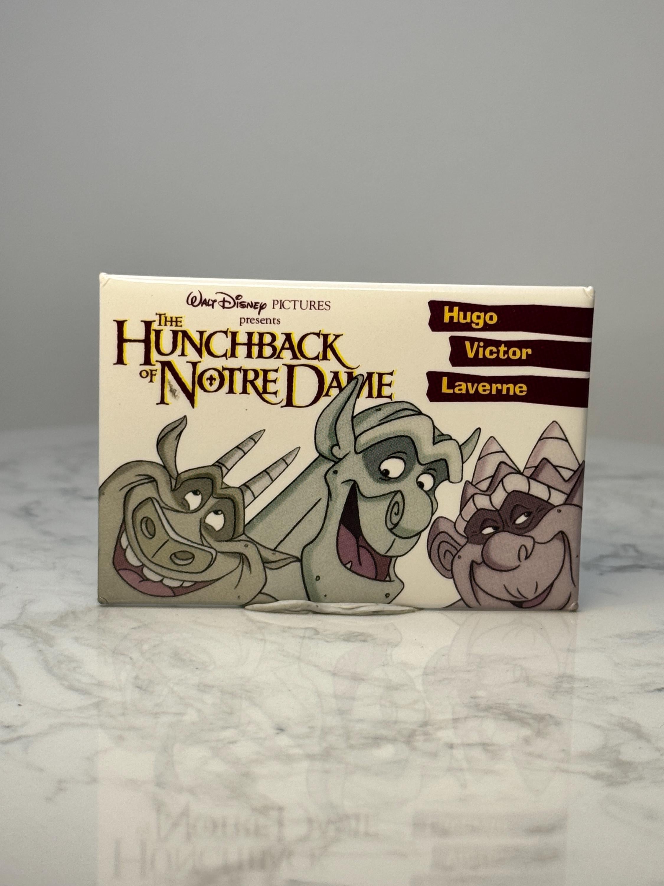 Vintage Disney Hunchback Gargoyle Pin: Enamel Finish - 1990s Movie Accessory