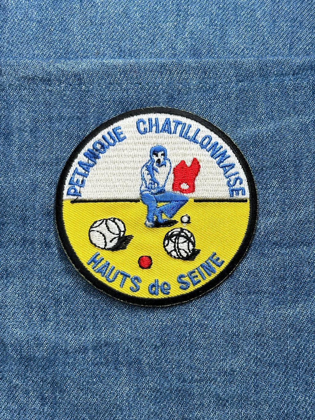 Petanque Chatillonnaise Patch: Multicolor Round - French Club Accessory