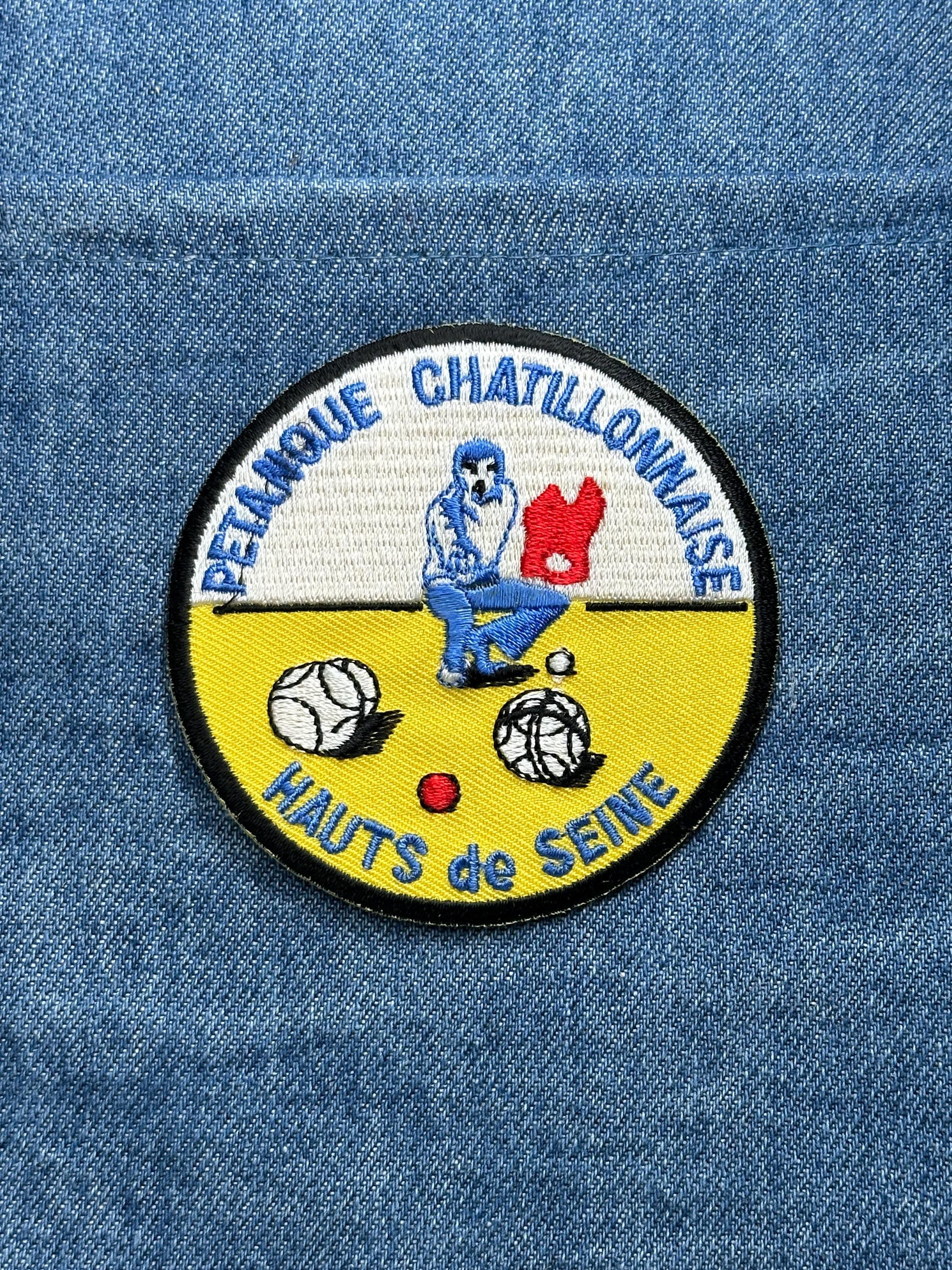 Petanque Chatillonnaise Patch: Multicolor Round - French Club Accessory