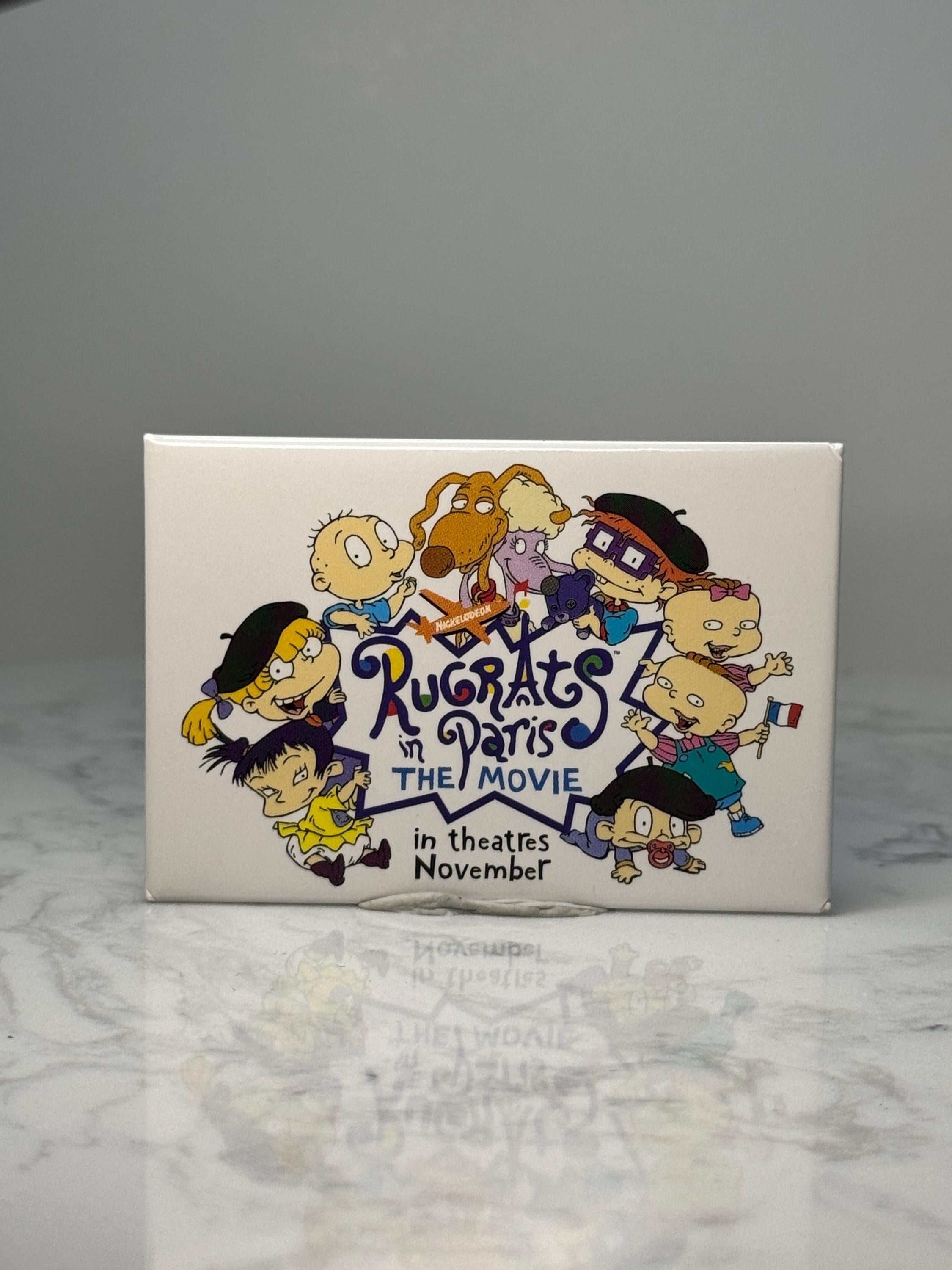 Vintage Rugrats in Paris Movie Pin: Colorful Enamel - 2000s Nickelodeon Accessory