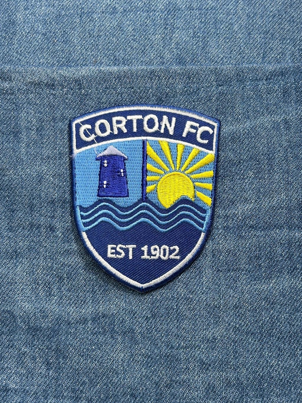 Corton FC Patch: Blue Crest - Football Club Accessory