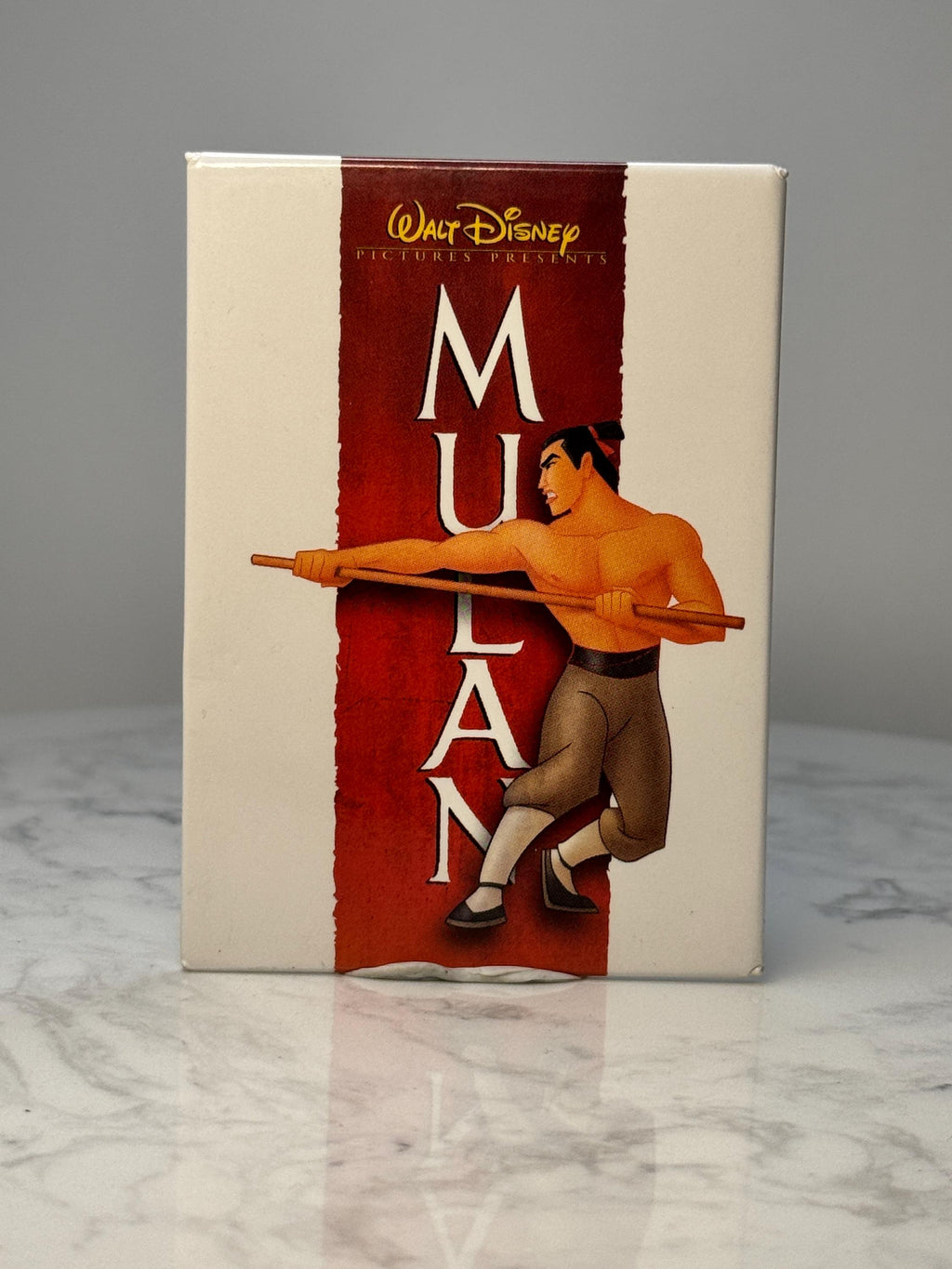 Vintage Disney Mulan Character Pin: Enamel Gold Tone - 1990s Movie Accessory