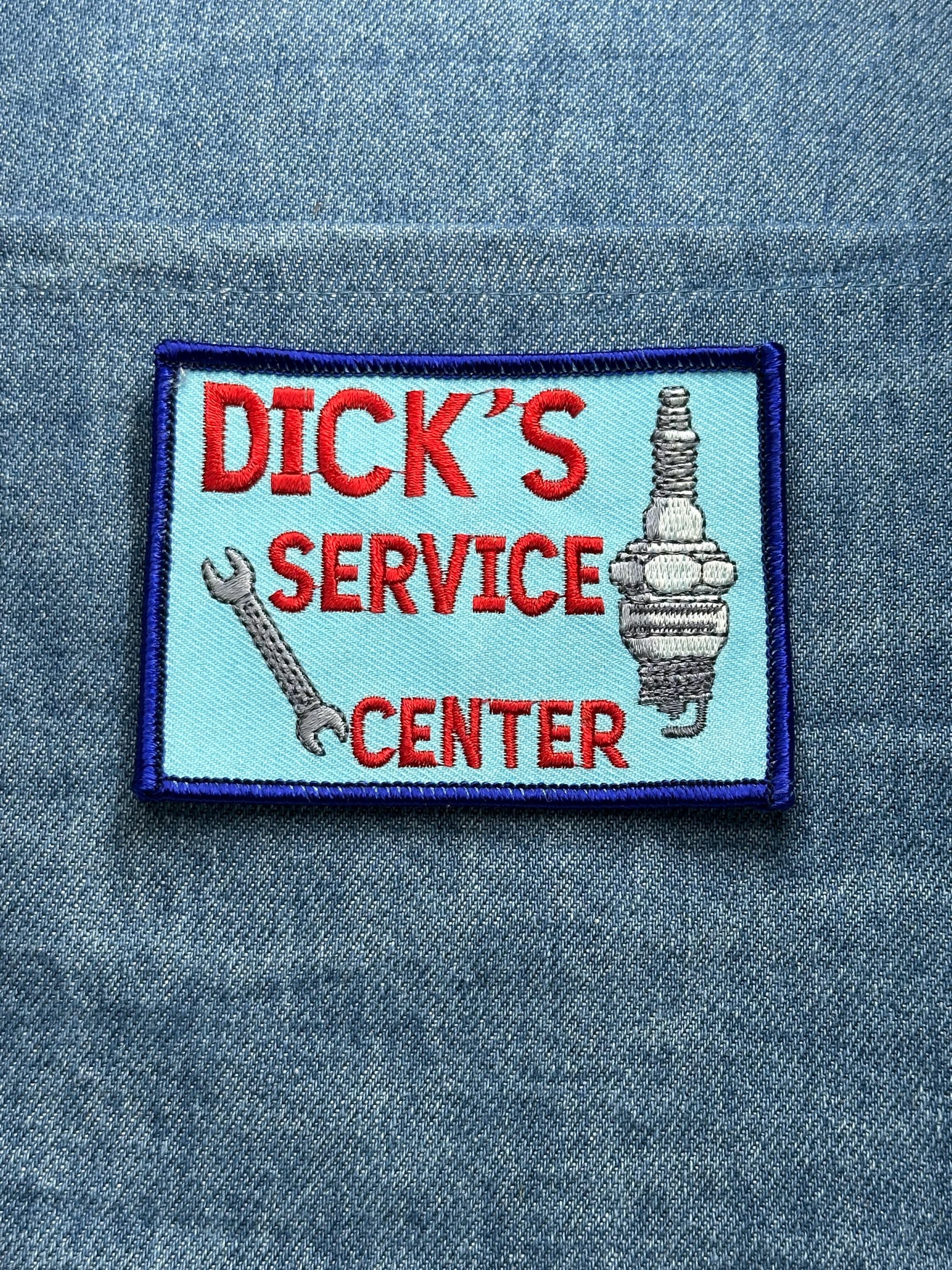Dick’s Service Center Patch: Red & Blue - Auto Repair Accessory