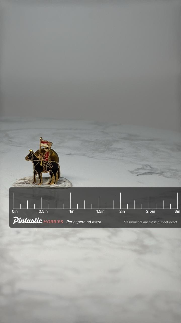 Royal Canadian Mounted Police Pin RCMP Mountie Horse Enamel Lapel Pin Canada Police Collectible with ruler overlay for size r