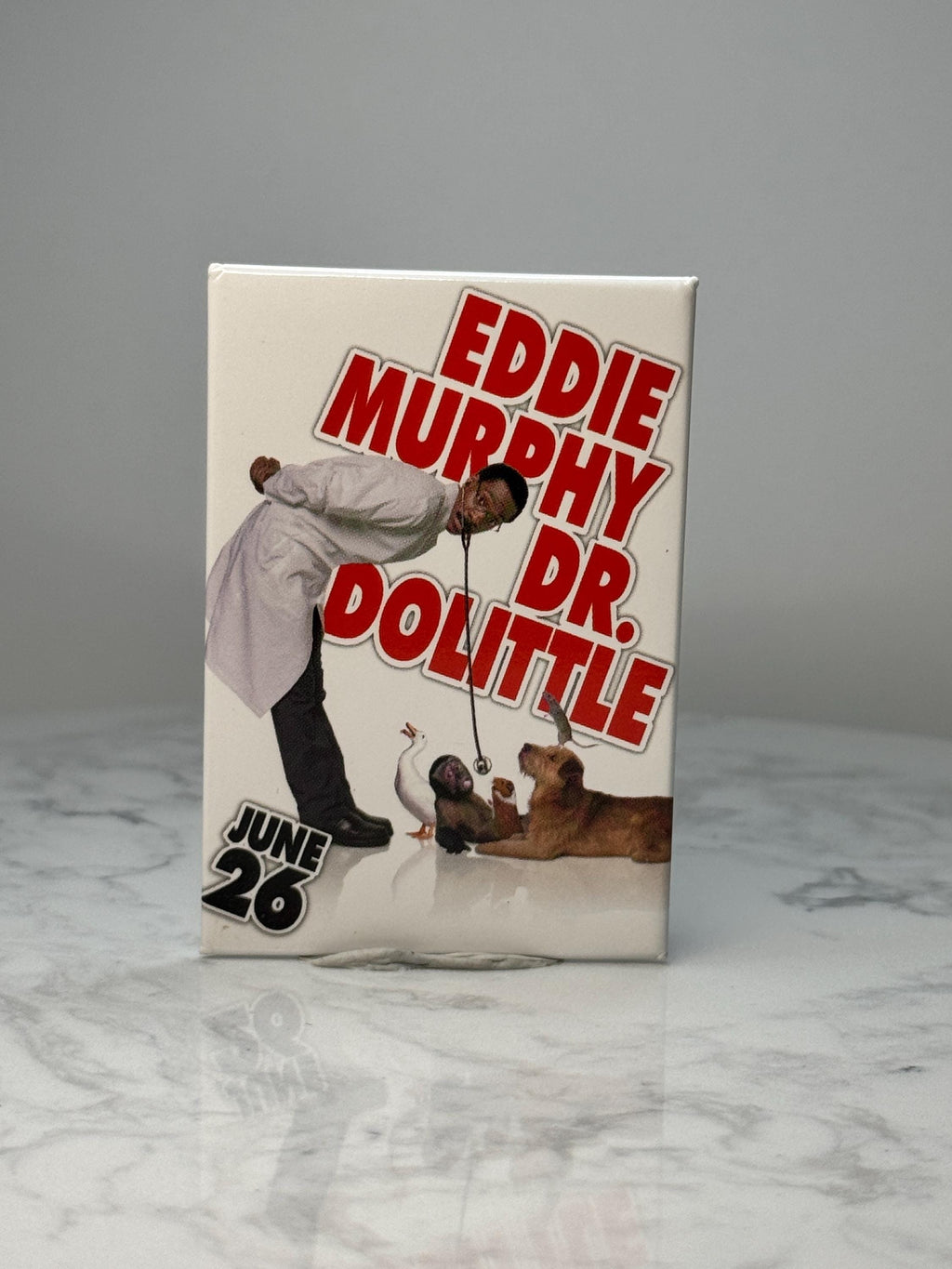 Vintage Eddie Murphy Dr Dolittle Movie Pin: Glossy Promo - 1990s