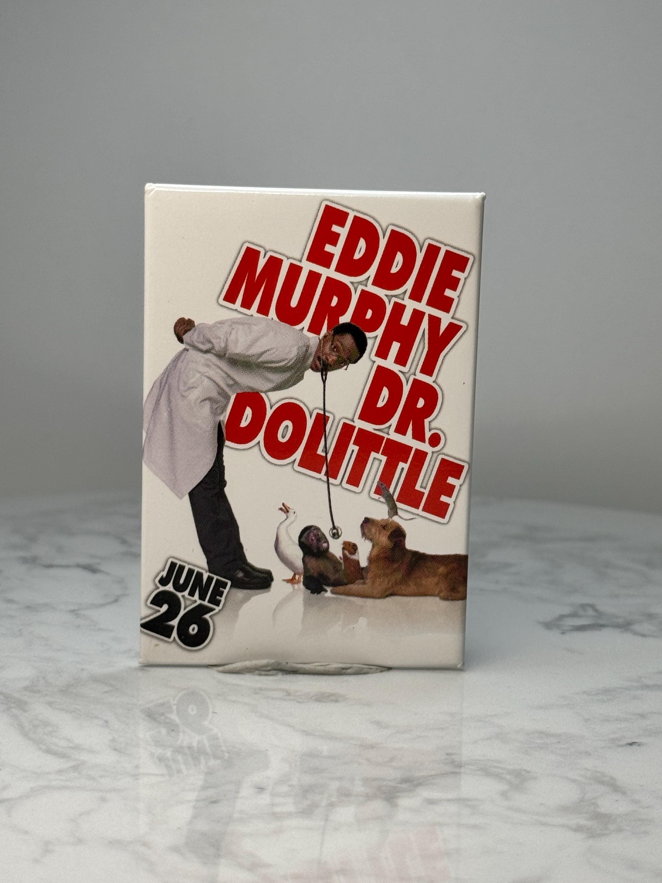 Vintage Eddie Murphy Dr Dolittle Movie Pin: Glossy Promo - 1990s