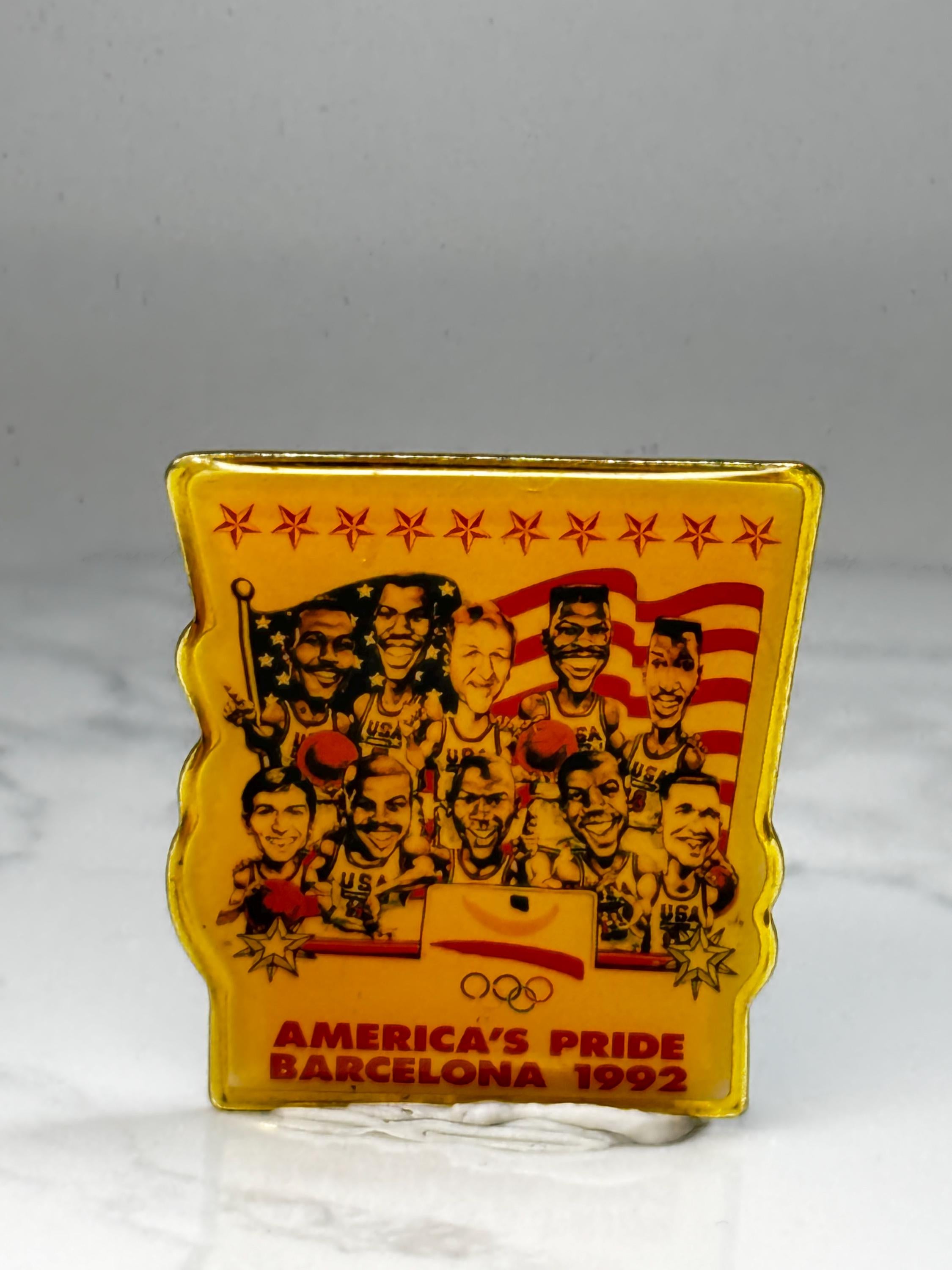 Vintage USA Dream Team Pin: Gold Enamel - 1992 Barcelona Olympics