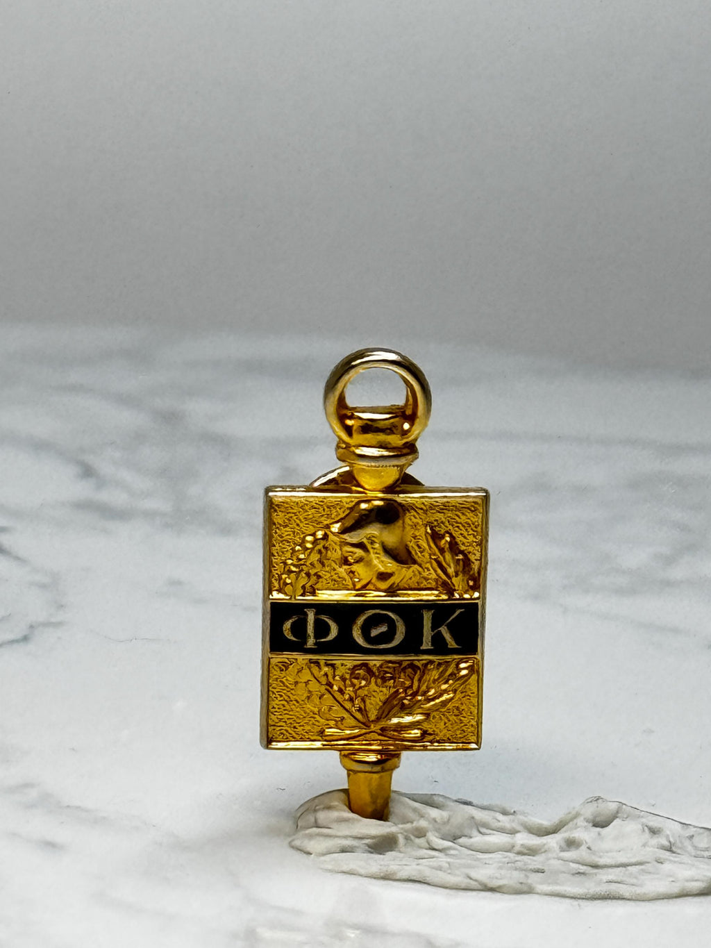 Vintage Phi Theta Kappa Honor Society Pin Pendant Gold Tone ΦΘΚ Fraternity