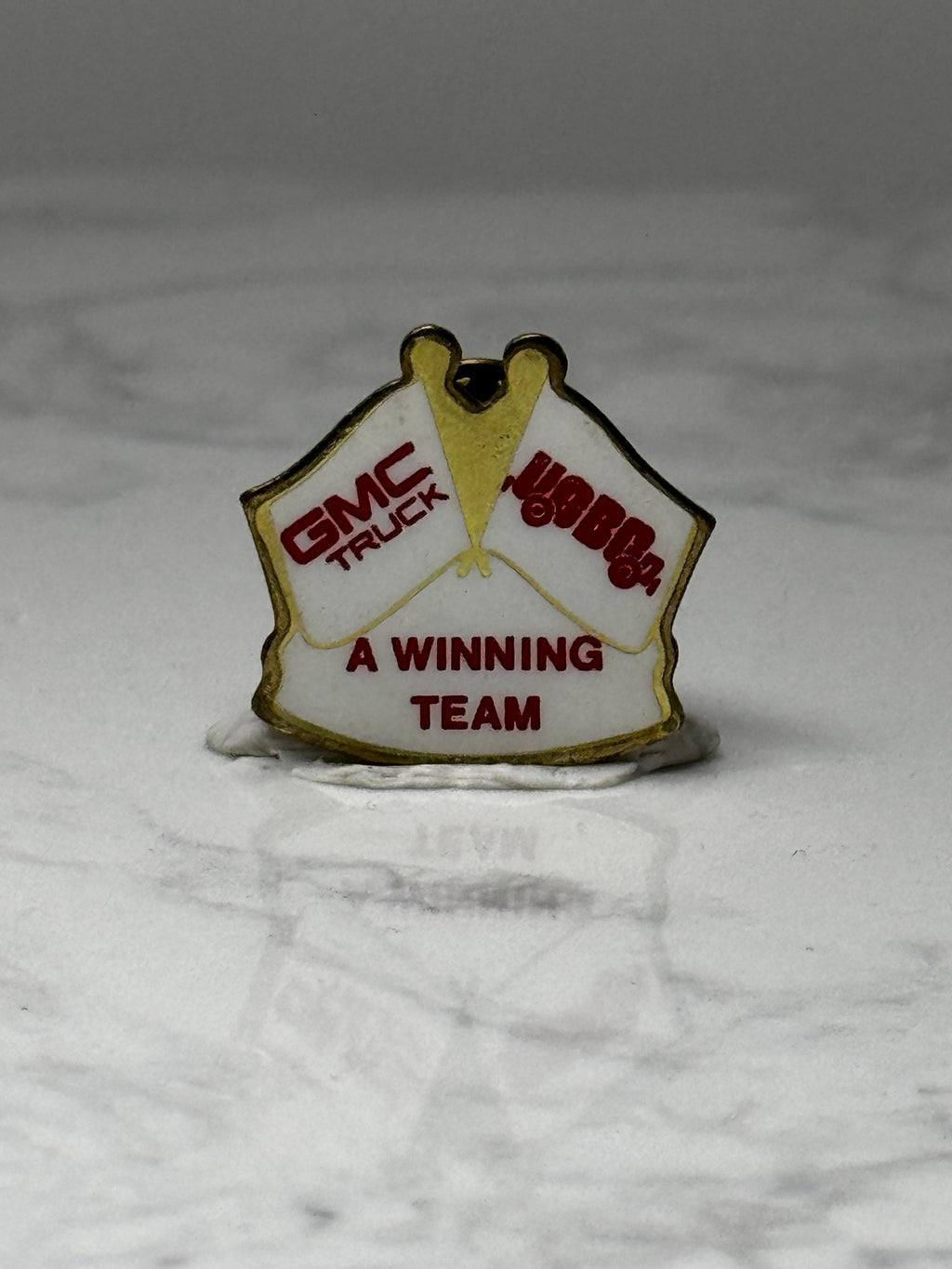 Vintage GMC Truck & Wabco Enamel Pin: Gold Tone - Team Promo Accessory