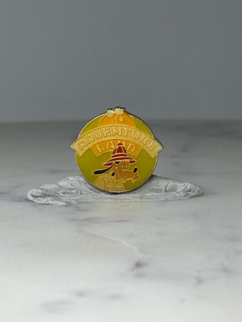 Vintage Adventureland DAD Enamel Pin: Gold Tone - Theme Park Accessory