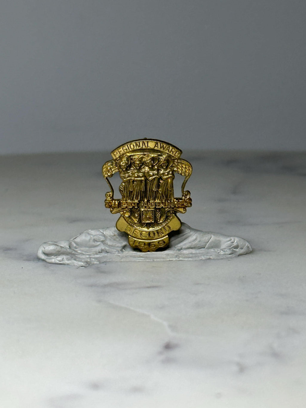 Vintage 1969 Sweet Adelines Regional Award Pin: Second Place Choir Singing Enamel Pin