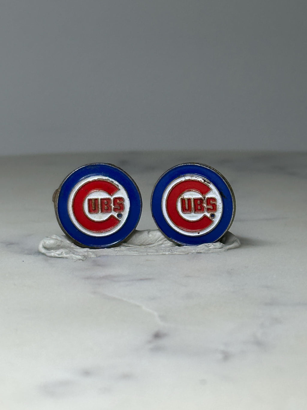 Vintage Chicago Cubs Logo Pin: Enamel Red Blue - MLB Sports Accessory