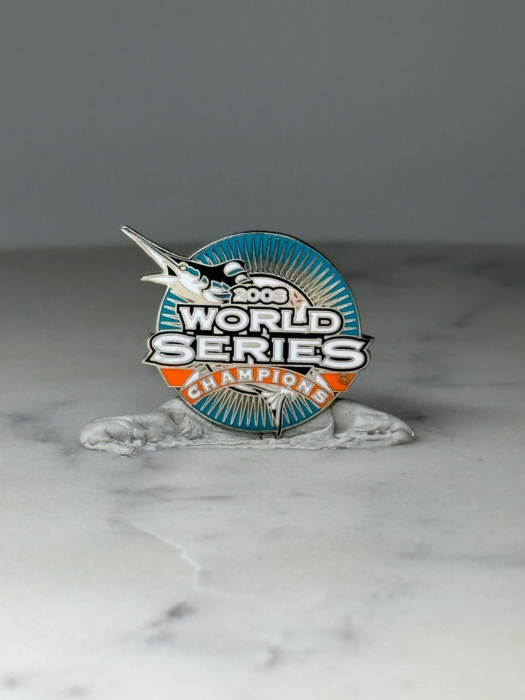 Limited Edition 2003 Florida Marlins World Series Champs Pin 124 of 300: Enamel - MLB Baseball