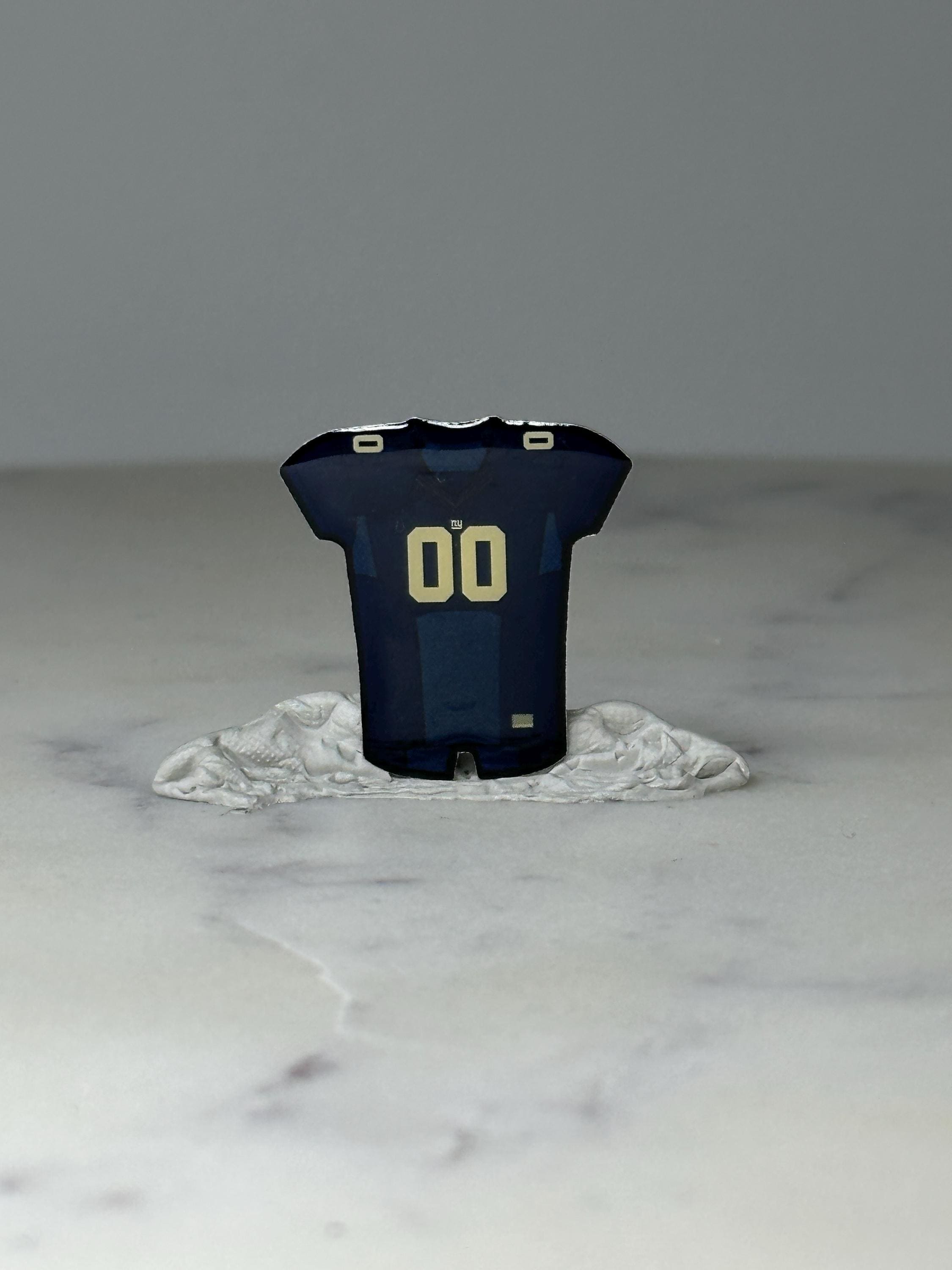 Vintage NY Giants Football Jersey Pin: Blue Enamel - NFL Sports Accessory