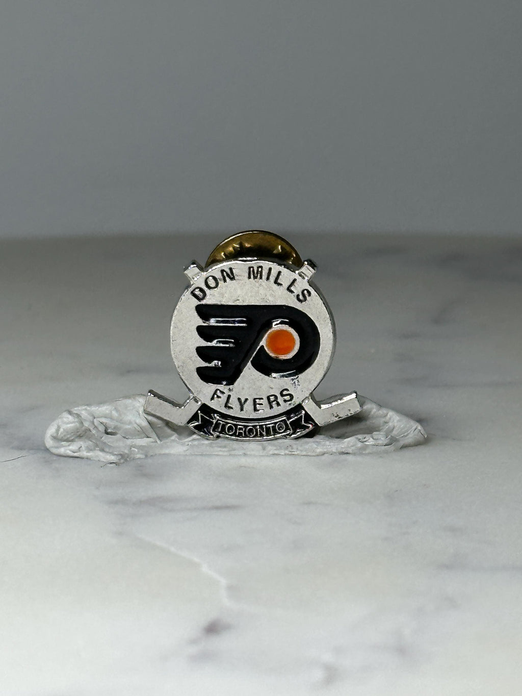 Vintage Don Mills Flyers Toronto Hockey Pin: Youth Hockey Association - Enamel Lapel Hat Pin