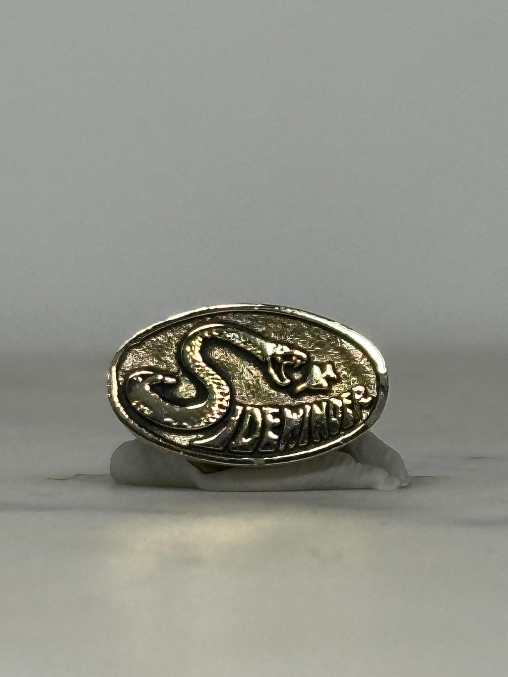 Sidewinder Missile Pin: Snake & Jet Design – Vintage U.S. Military Aviation Lapel