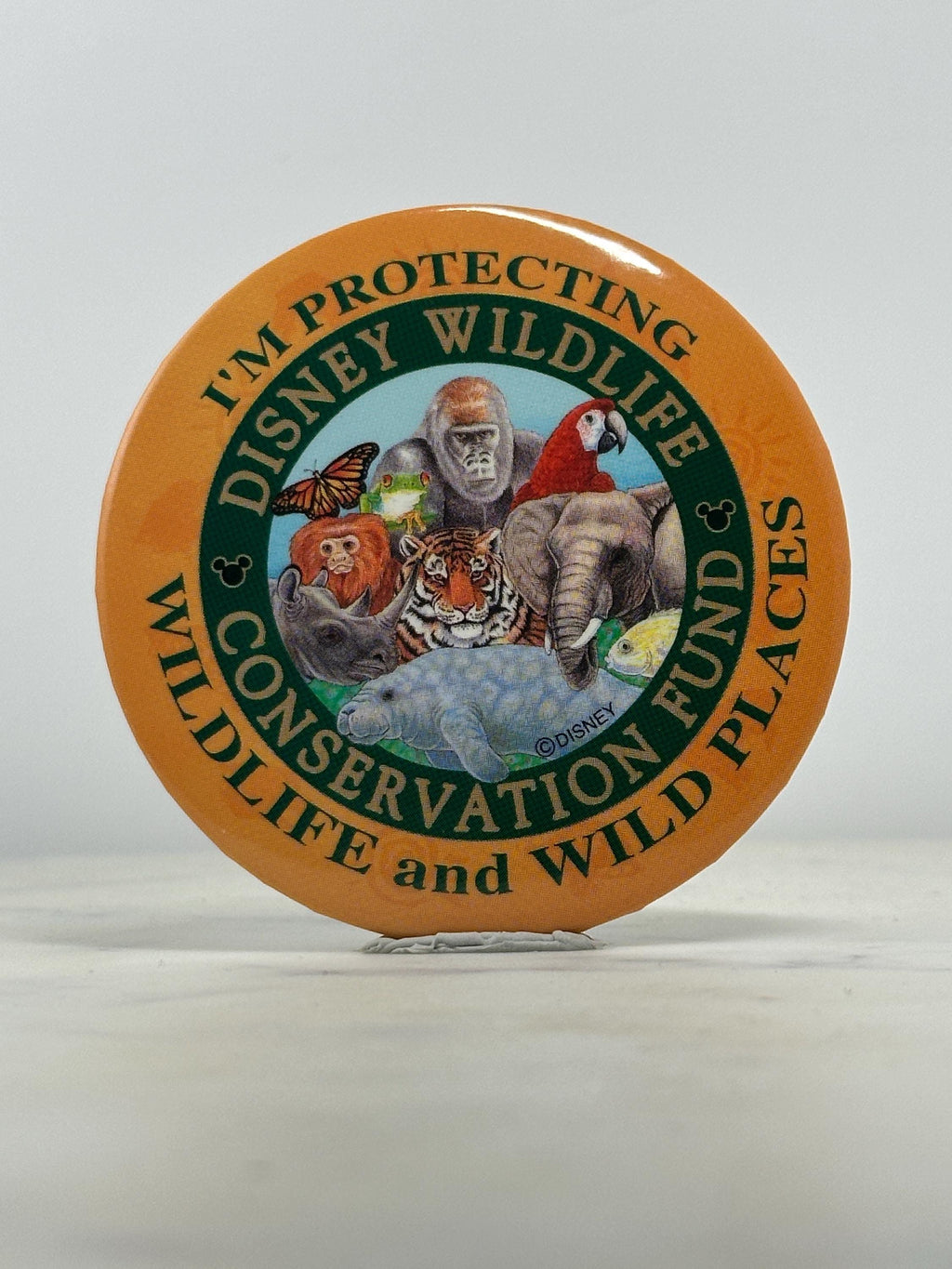 Disney Wildlife Conservation Pin: Multicolor Round - Animal Kingdom Accessory