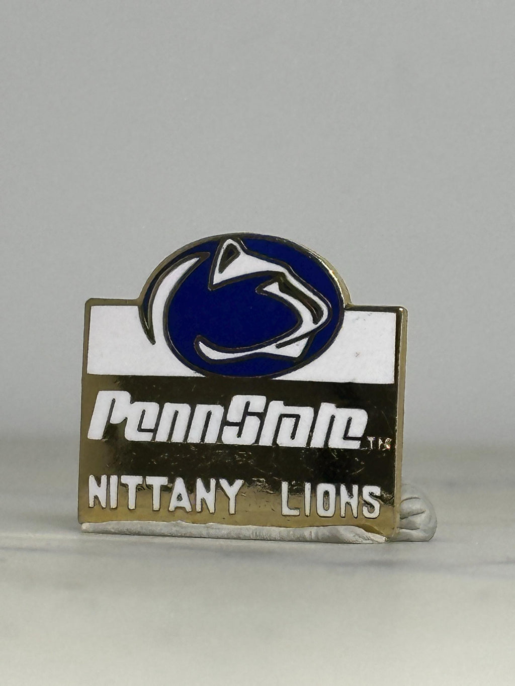 Penn State Nittany Lions Enamel Pin: Blue White Gold - Vintage Sports Accessory