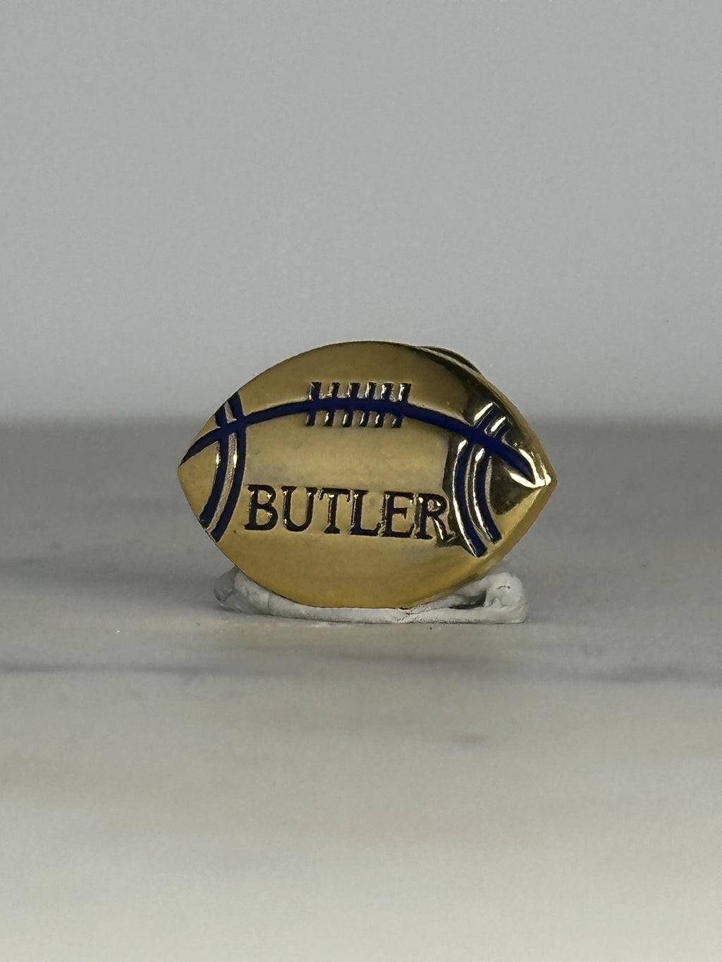 Butler Football Enamel Pin: Gold & Blue Finish - Vintage Sports Accessory