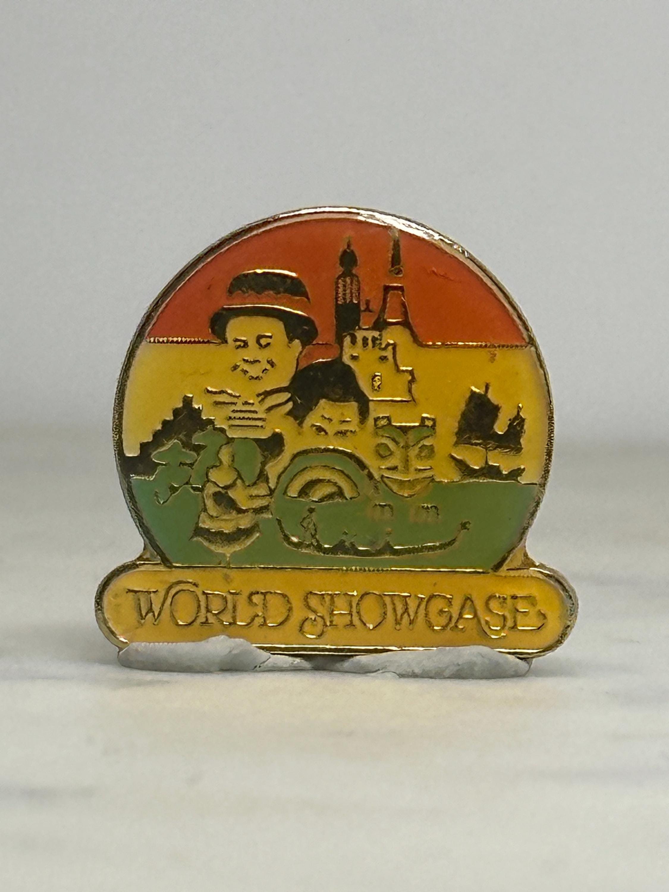 World Showcase Enamel Pin: Multicolor Cloisonné - Vintage Disney Accessory