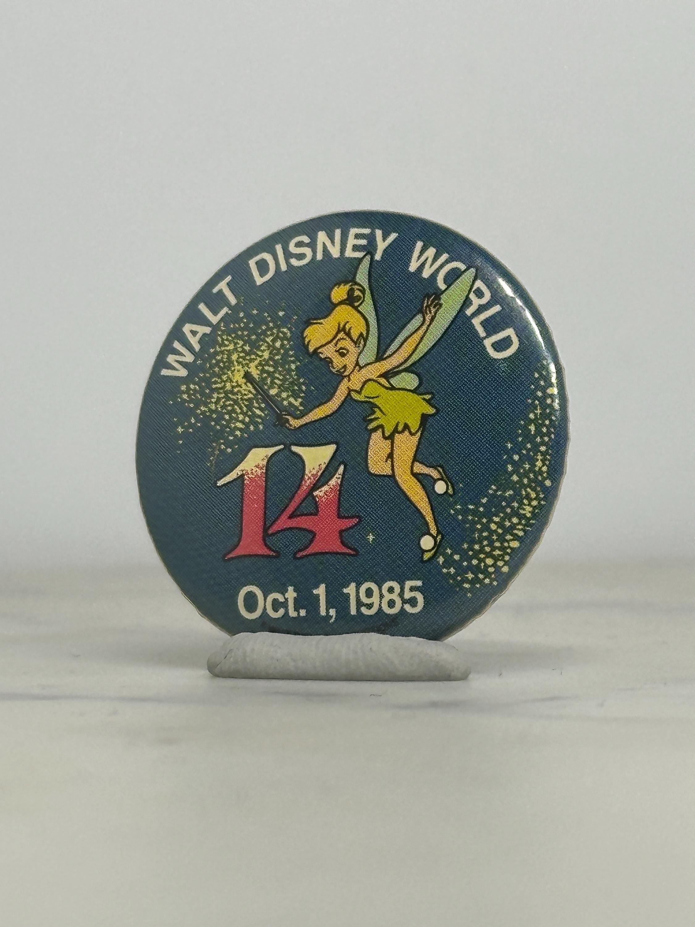Tinker Bell Disney Pin: 14th Anniversary Blue - 1985 Souvenir Accessory