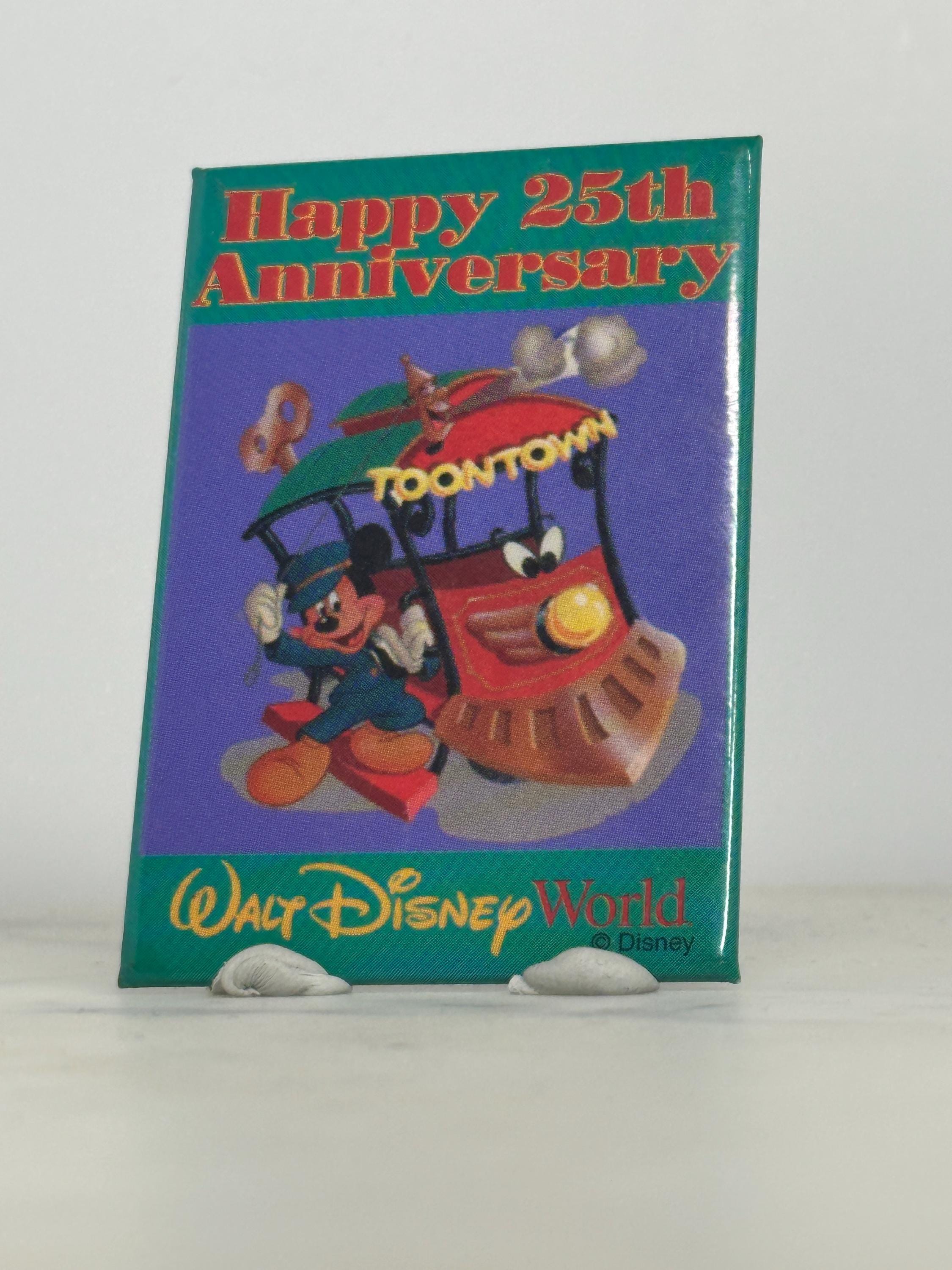 Mickey Mouse Toontown Pin: Colorful Metal - Disney 25th Anniversary Accessory