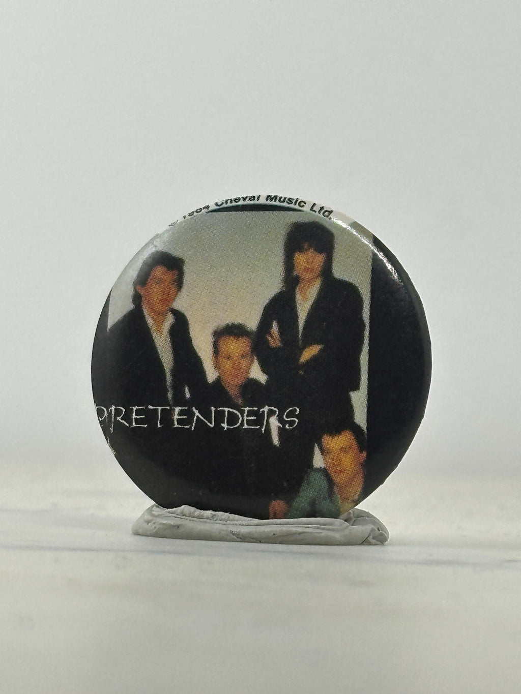 Pretenders Band Button Pin: Glossy Finish - 1980s Rock Accessory