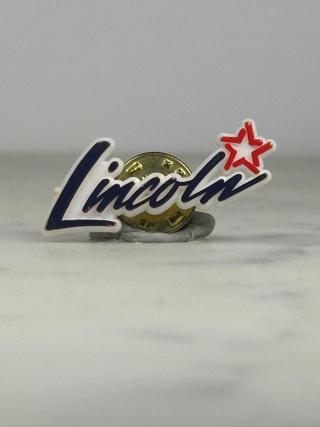 Vintage Lincoln Nebraska Pin – Red White Blue Star City Lapel Pin