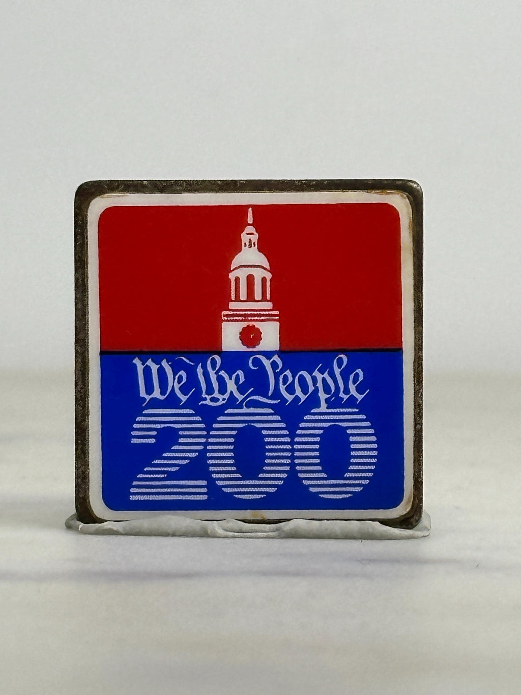 We the People 200 Enamel Pin: Red White Blue Patriotic - Bicentennial Accessory