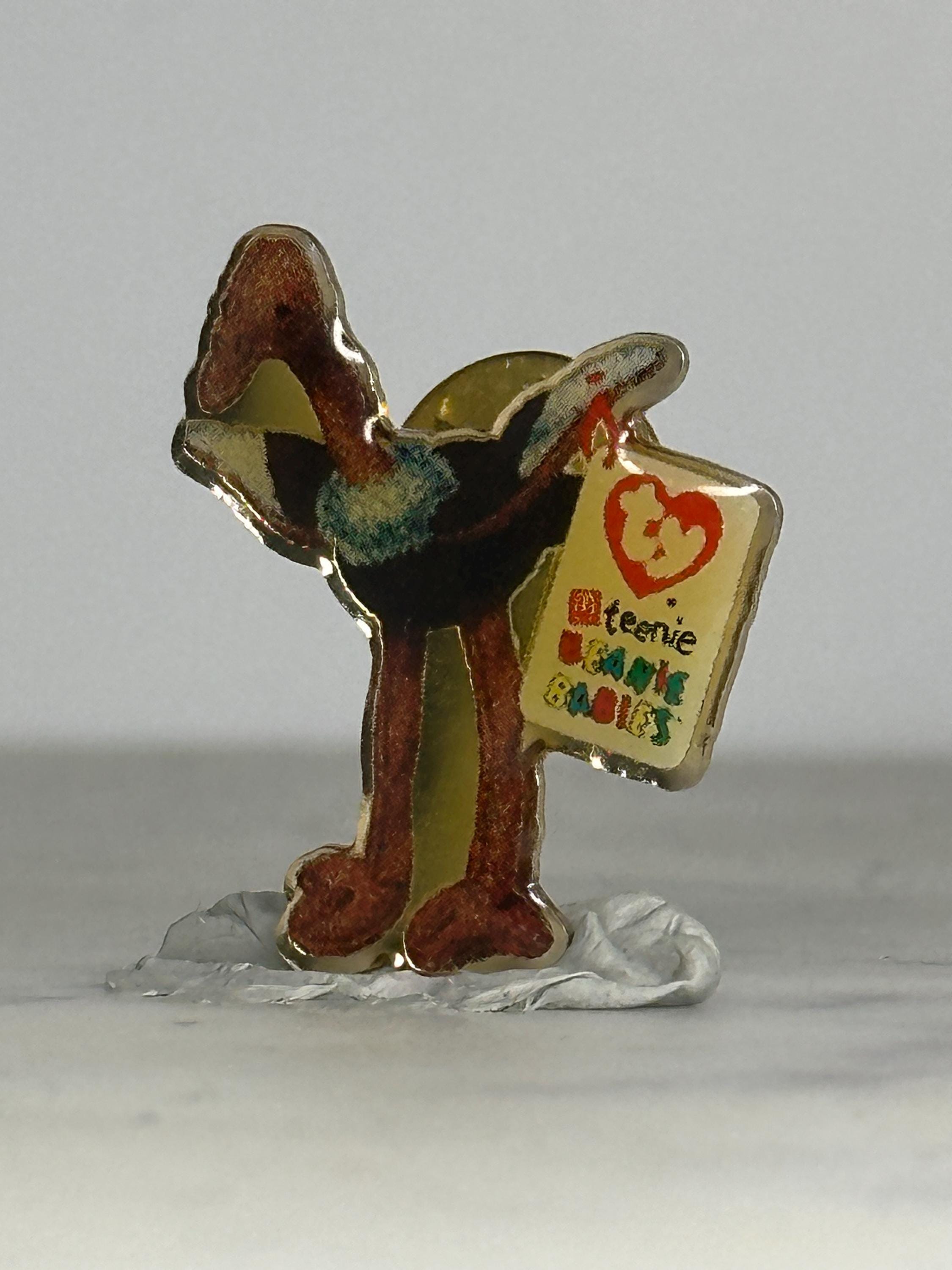 Teenie Beanie Babies Pin: Multicolor Enamel - 1990s Toy Collectible Accessory