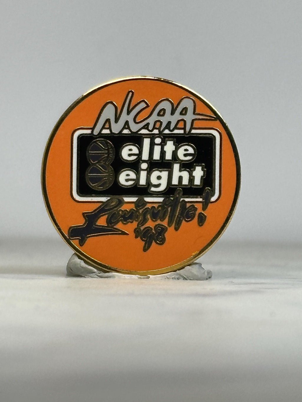 NCAA Elite Eight Pin: Orange Black Enamel - 1998 Sports Accessory
