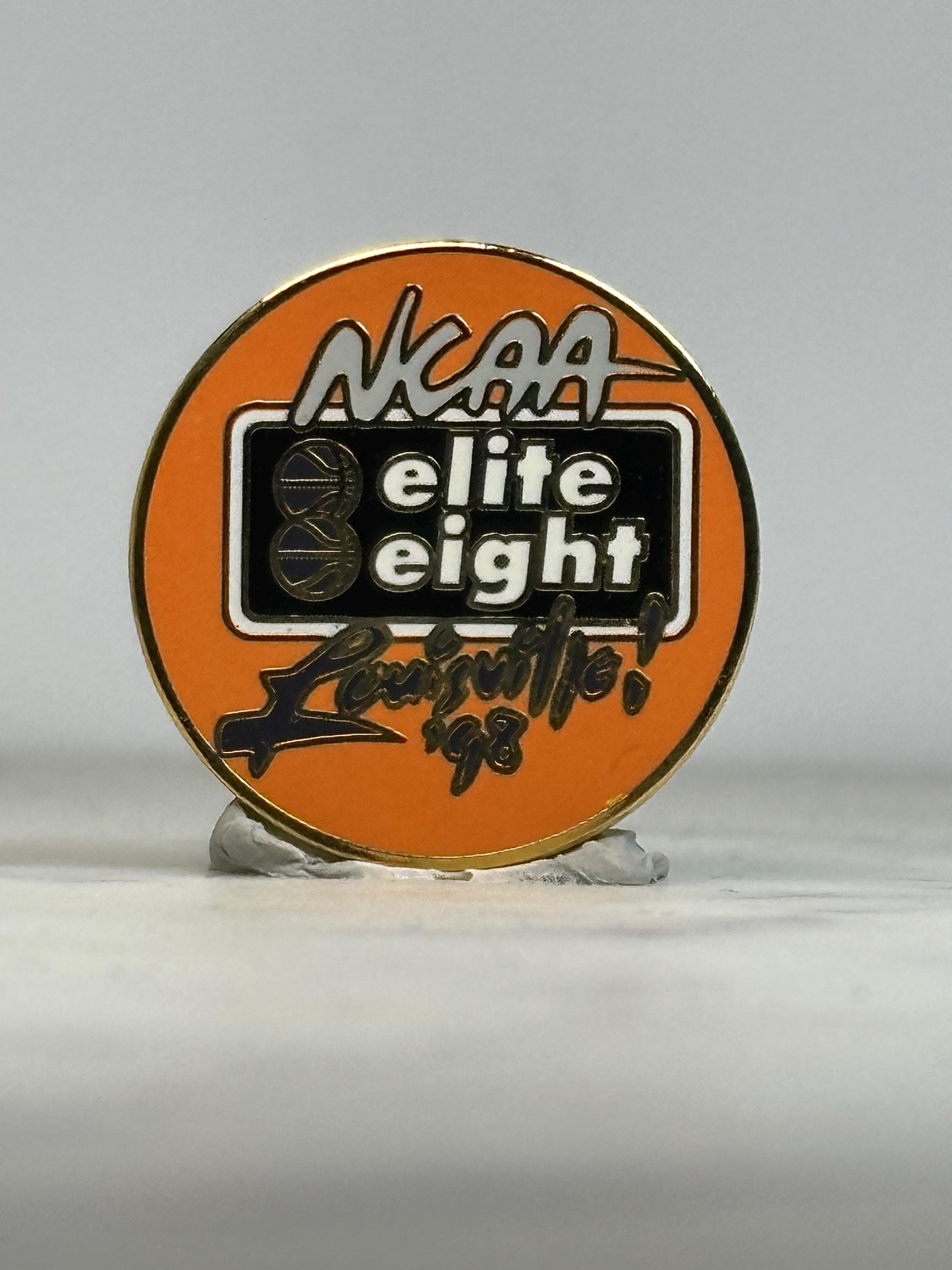 NCAA Elite Eight Pin: Orange Black Enamel - 1998 Sports Accessory