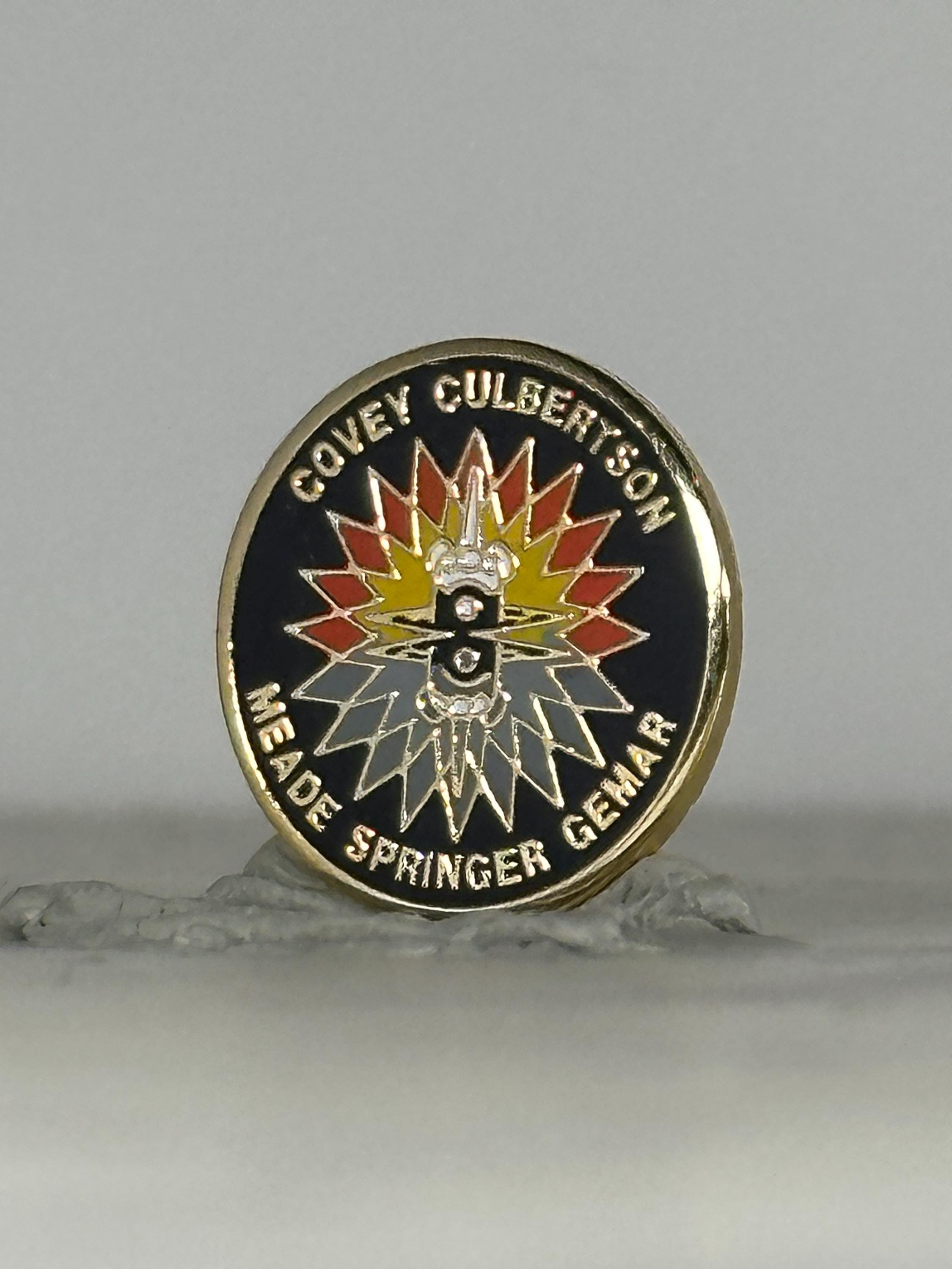 NASA Space Shuttle Discovery STS-38 Mission Pin (1990) – Covey, Culbertson, Meade, Springer, Gemar Crew – Vintage NASA Collec