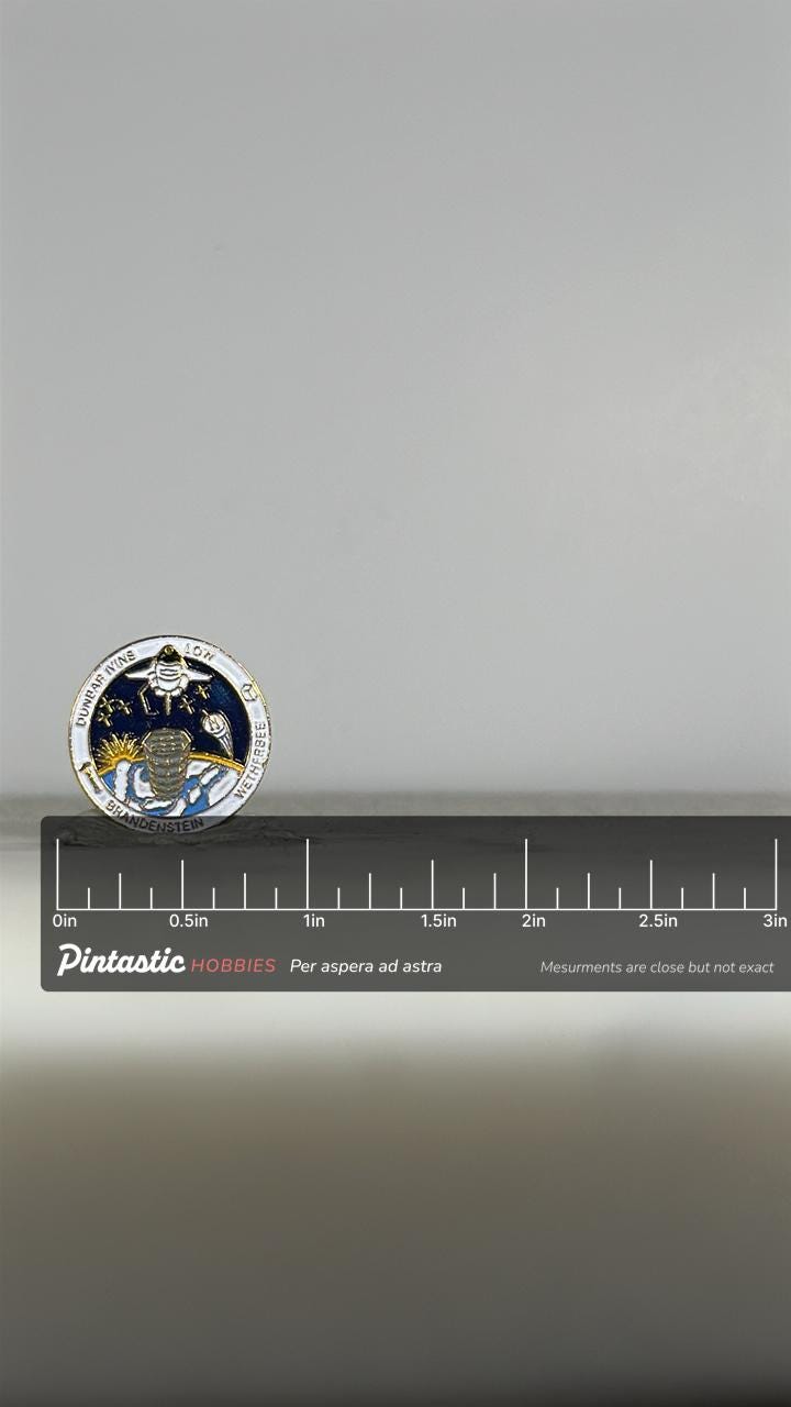 NASA Space Shuttle Columbia STS-32 Mission Pin (1990) – Brandenstein, Wetherbee, Low, Dunbar, Ivins Crew – Vintage NASA Colle