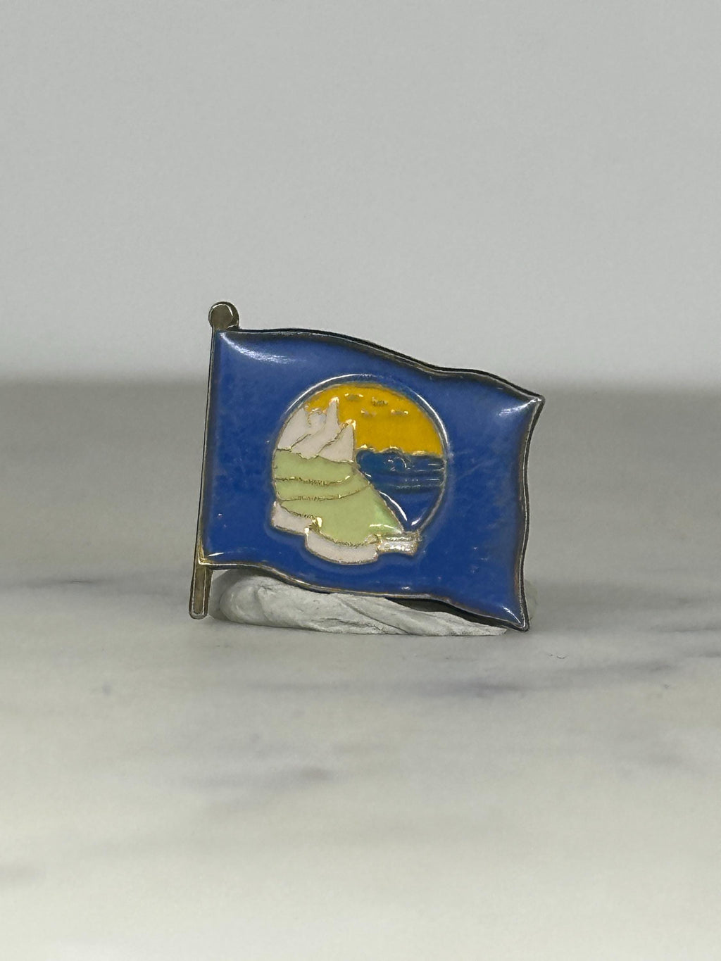 Vintage Montana State Flag Pin – Enamel Lapel Badge Souvenir